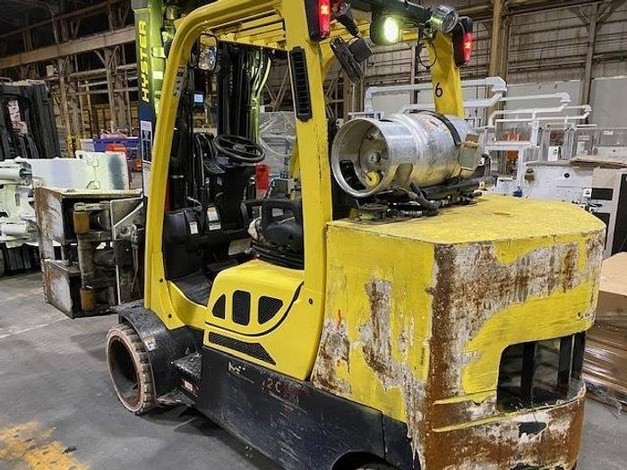 Used 12,000 POUND HYSTER MODEL S120FTPRS PAPER ROLL CLAMP TRUCK FORKLIFT-SOLD