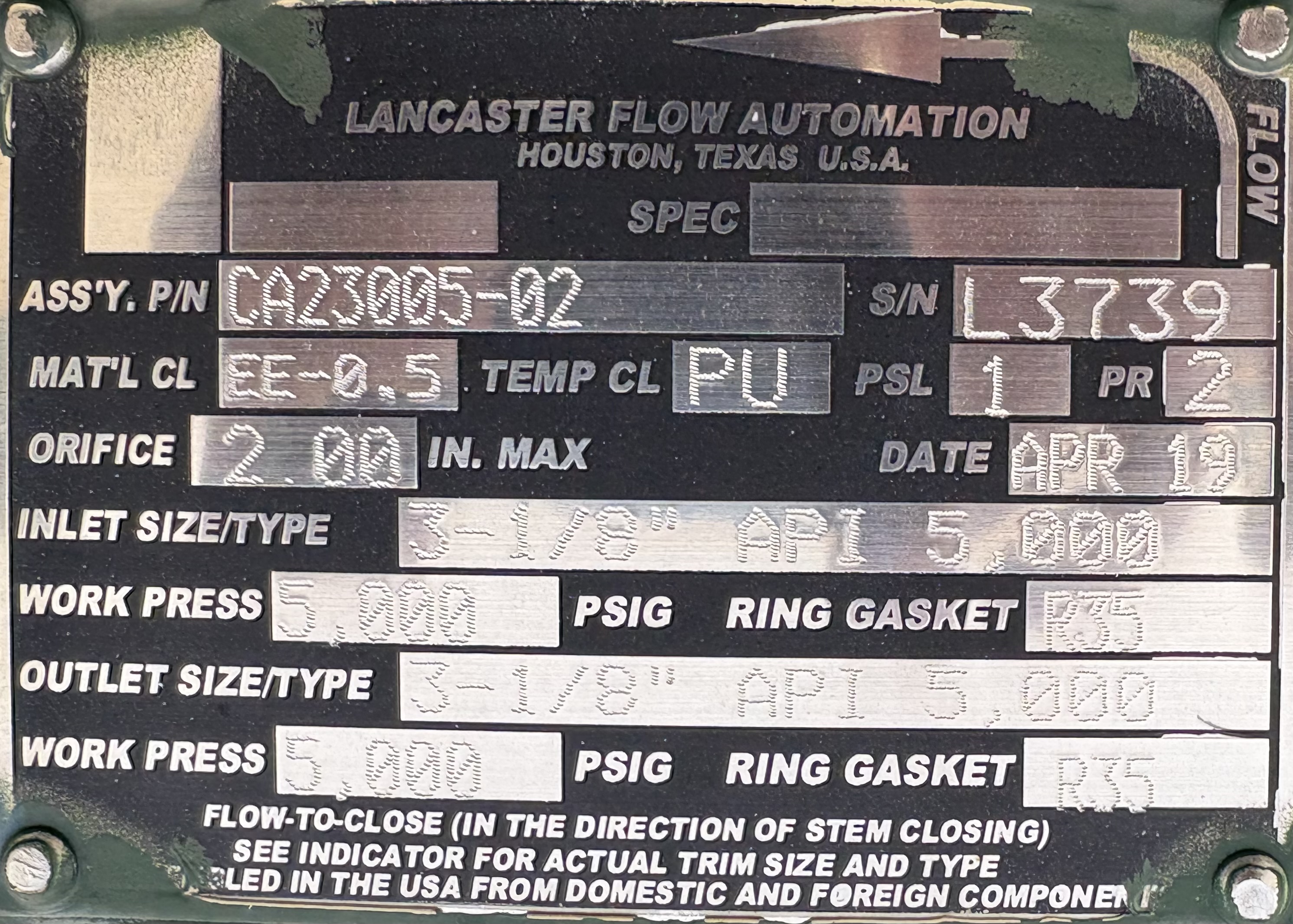 GPU, Single, 30"x8', 1440, 1.5 mmbtu