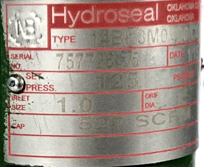 PRV, 1"x1", 125#