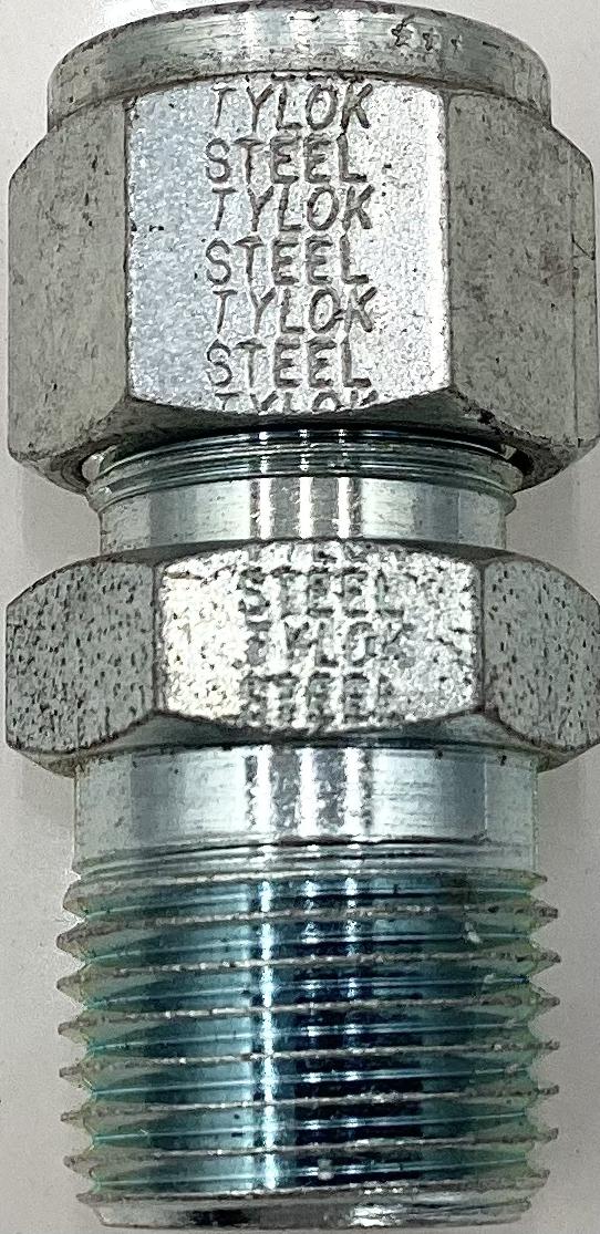 Fitting, Tube, Stainless Steel, 1/2"Tx1/2"MNPT