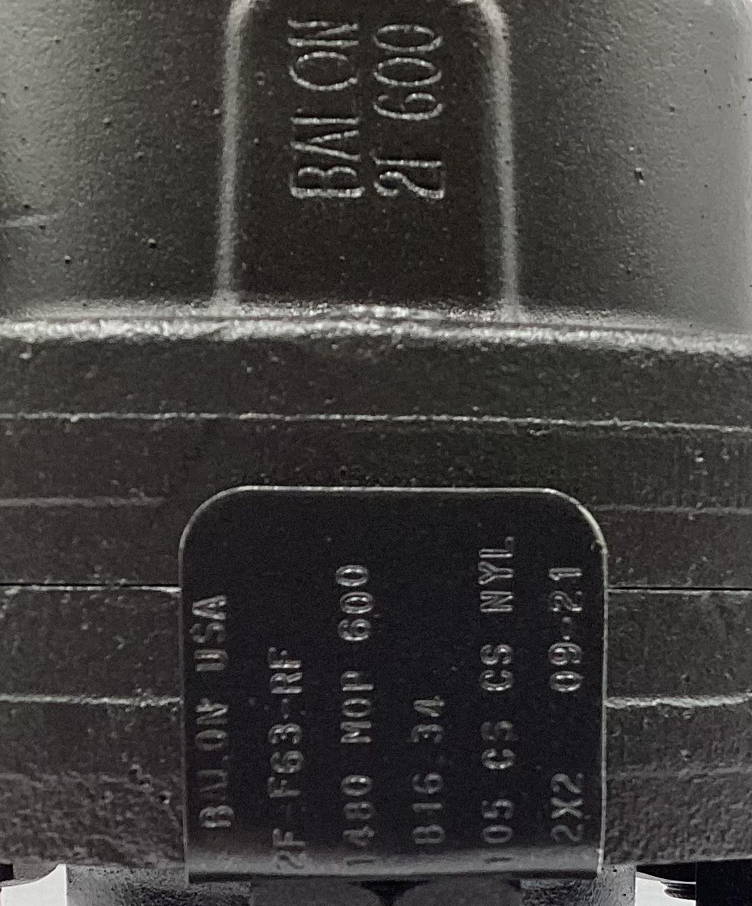 Valve, Ball, Balon, 2", RF600, 1480#,