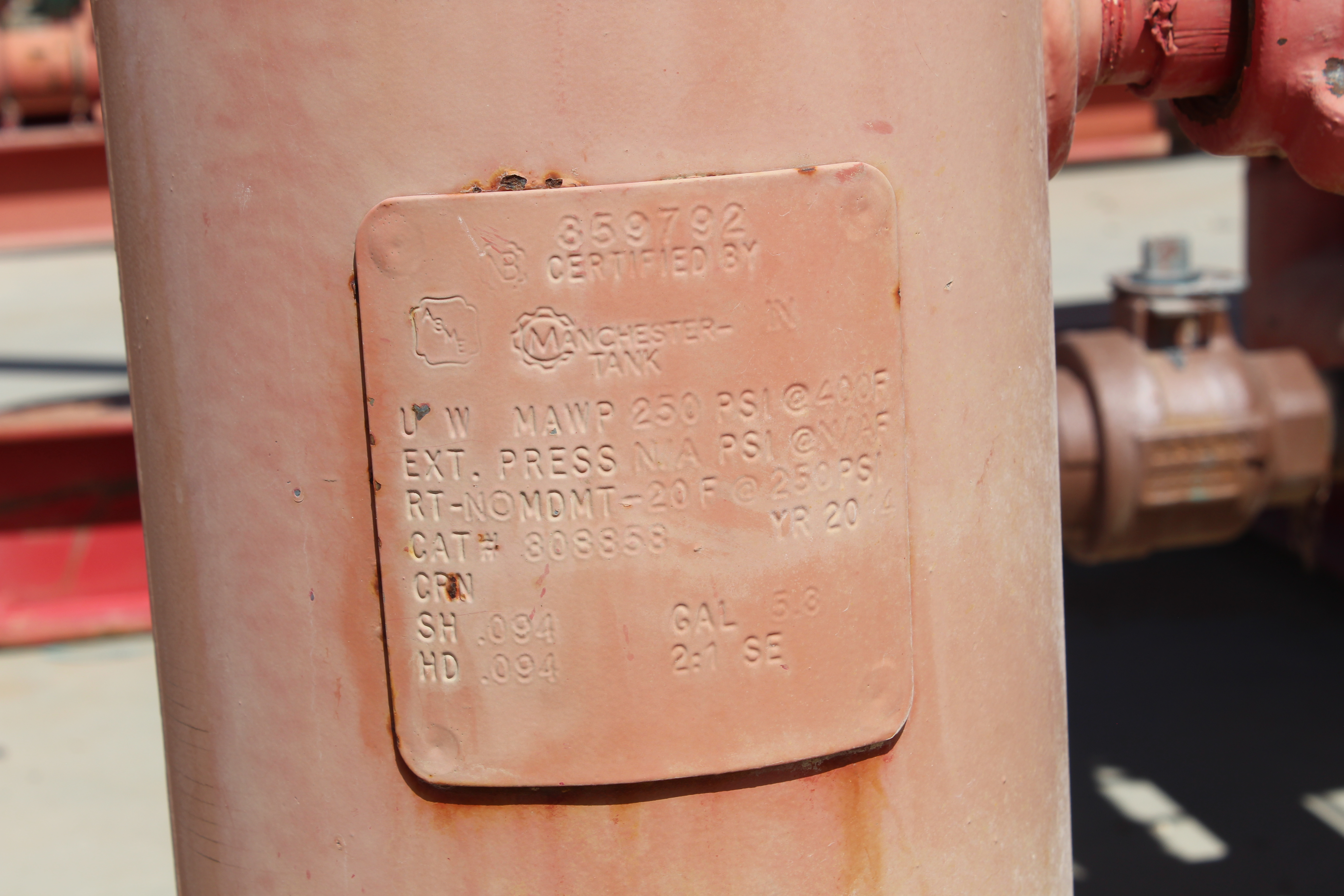 Used Separator, Horizontal, 3P, 48"x10', 1440#