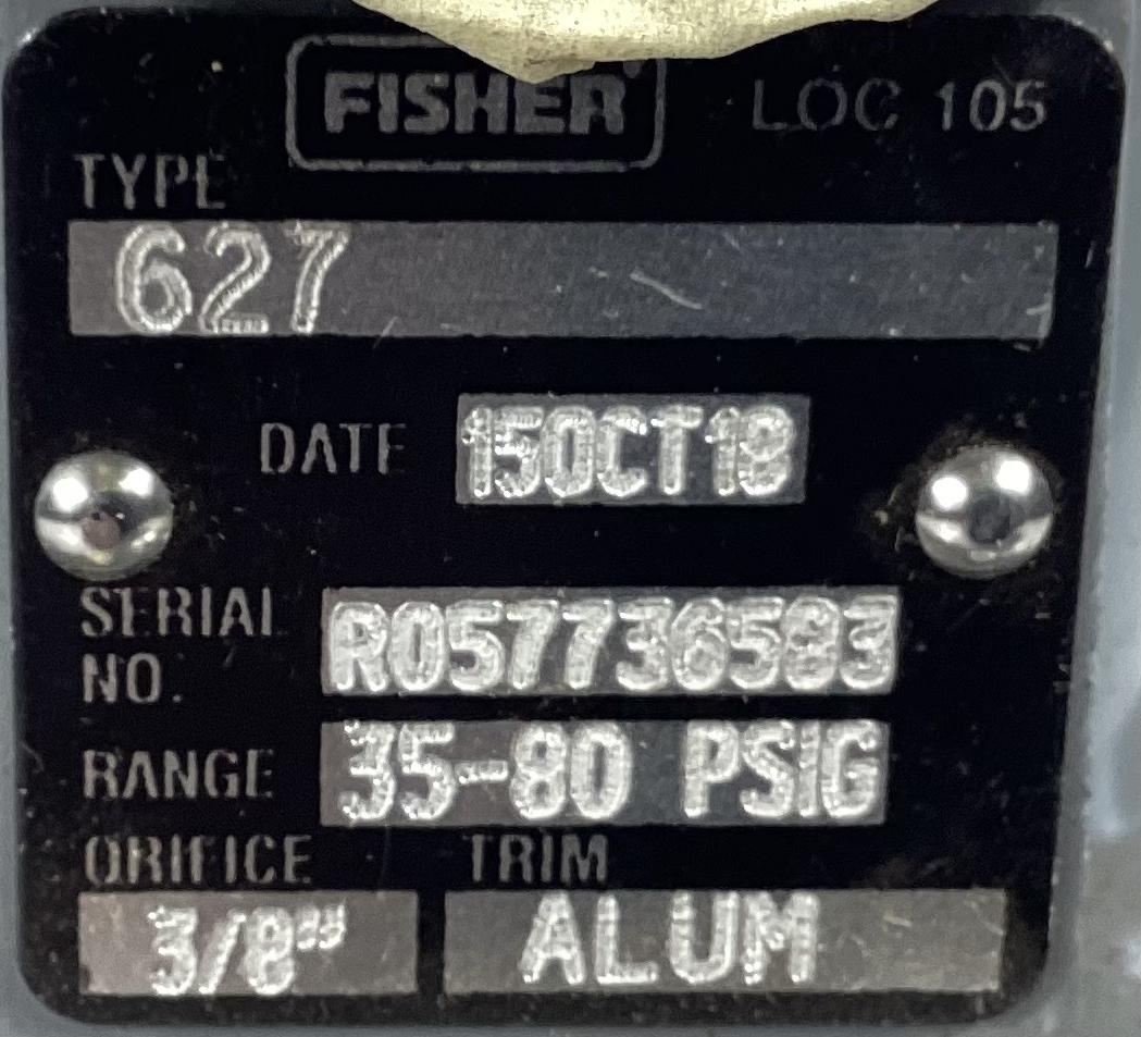 Regulator, Fisher, 1", 35-80#