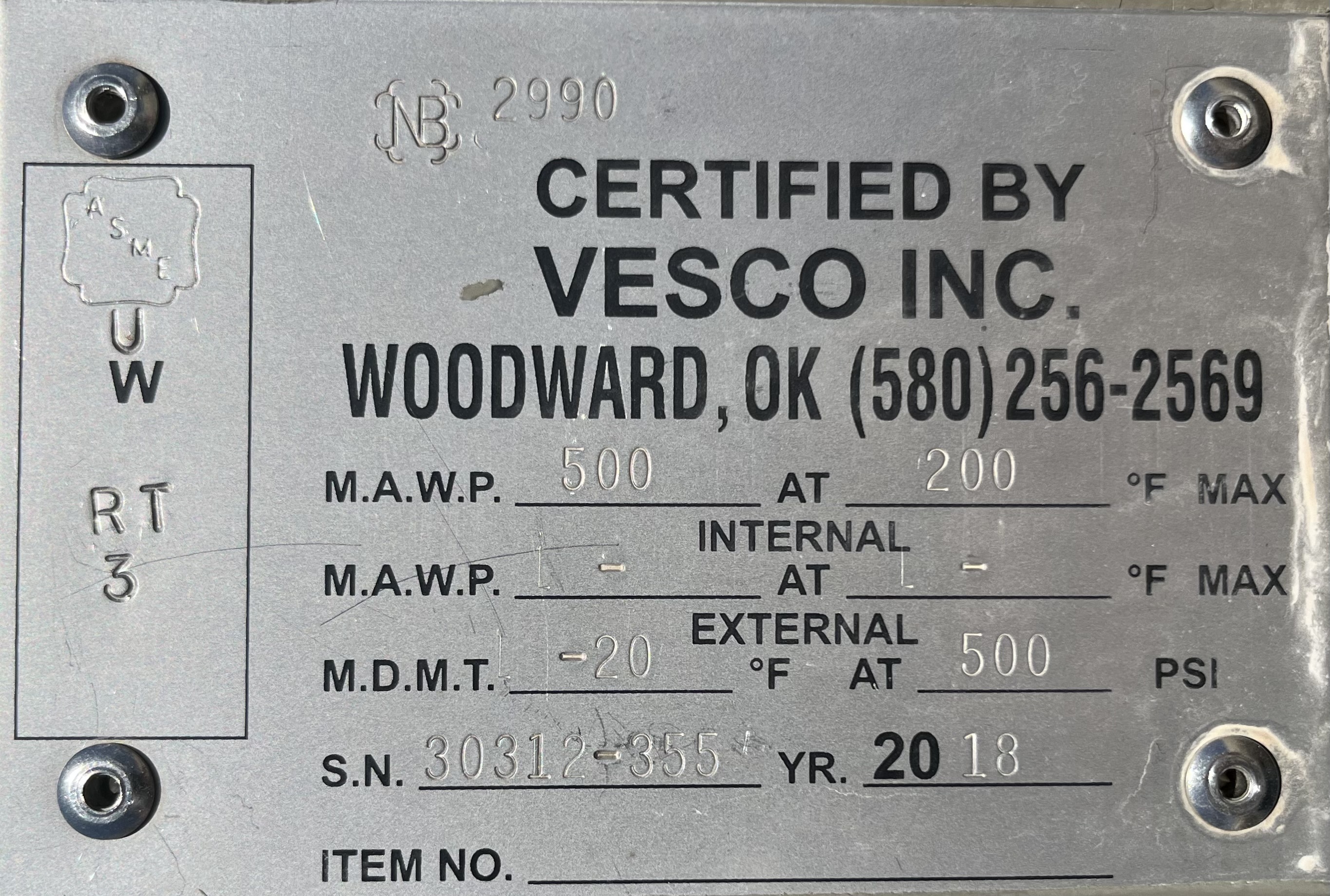 Used Separator, Vertical, 2P, 30"x10', 500#