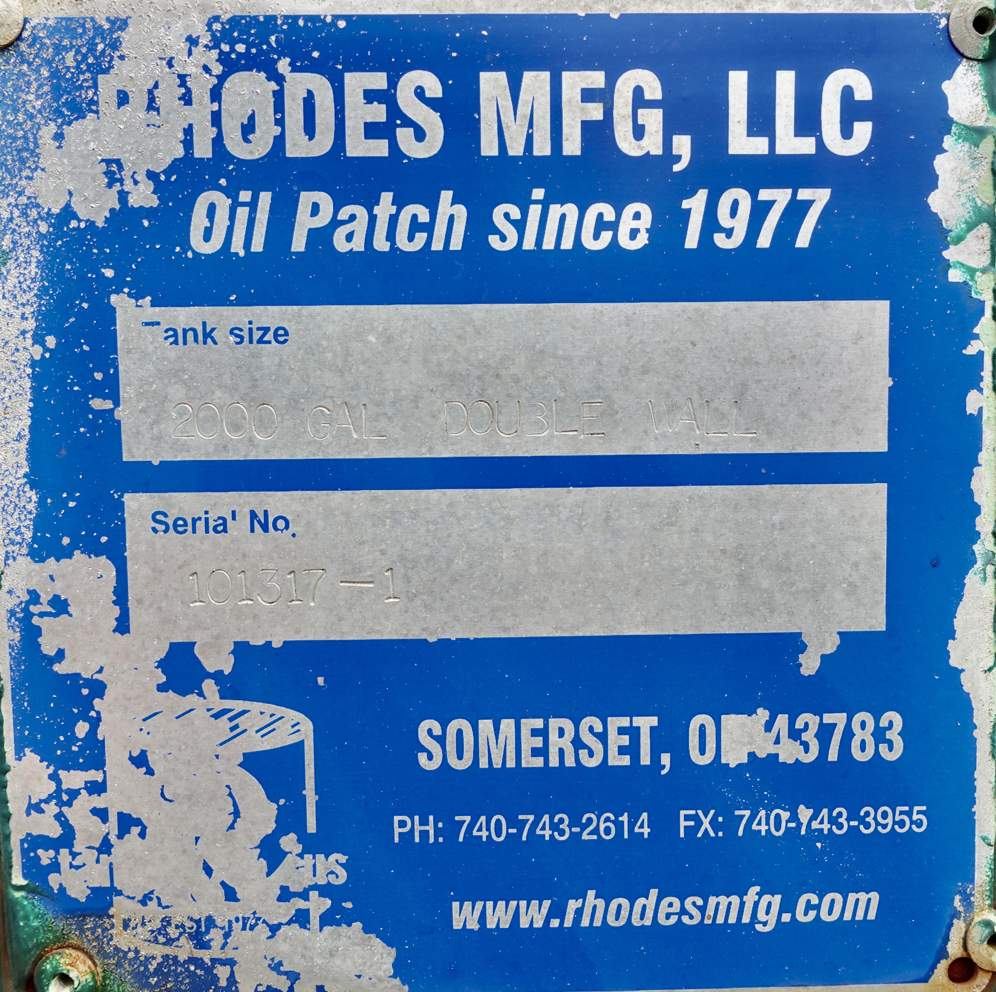 Used Storage Tank, 65"x12', 2000 gal