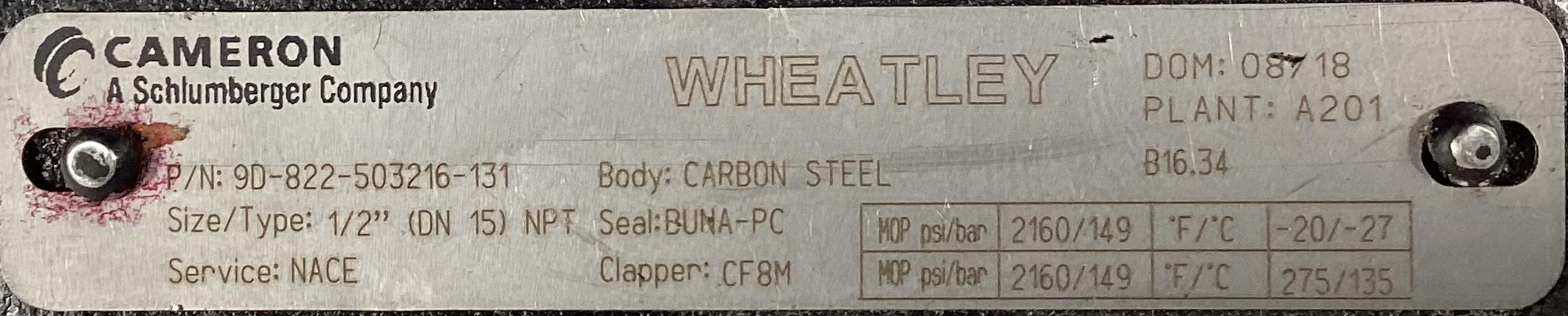 Valve, Check, 1/2", FxF, 2160#