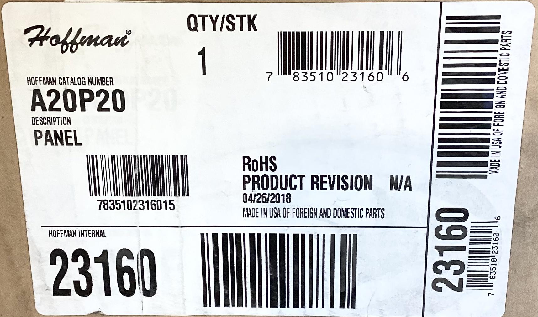 Panel, Enclosure, 17"x17", 12ga