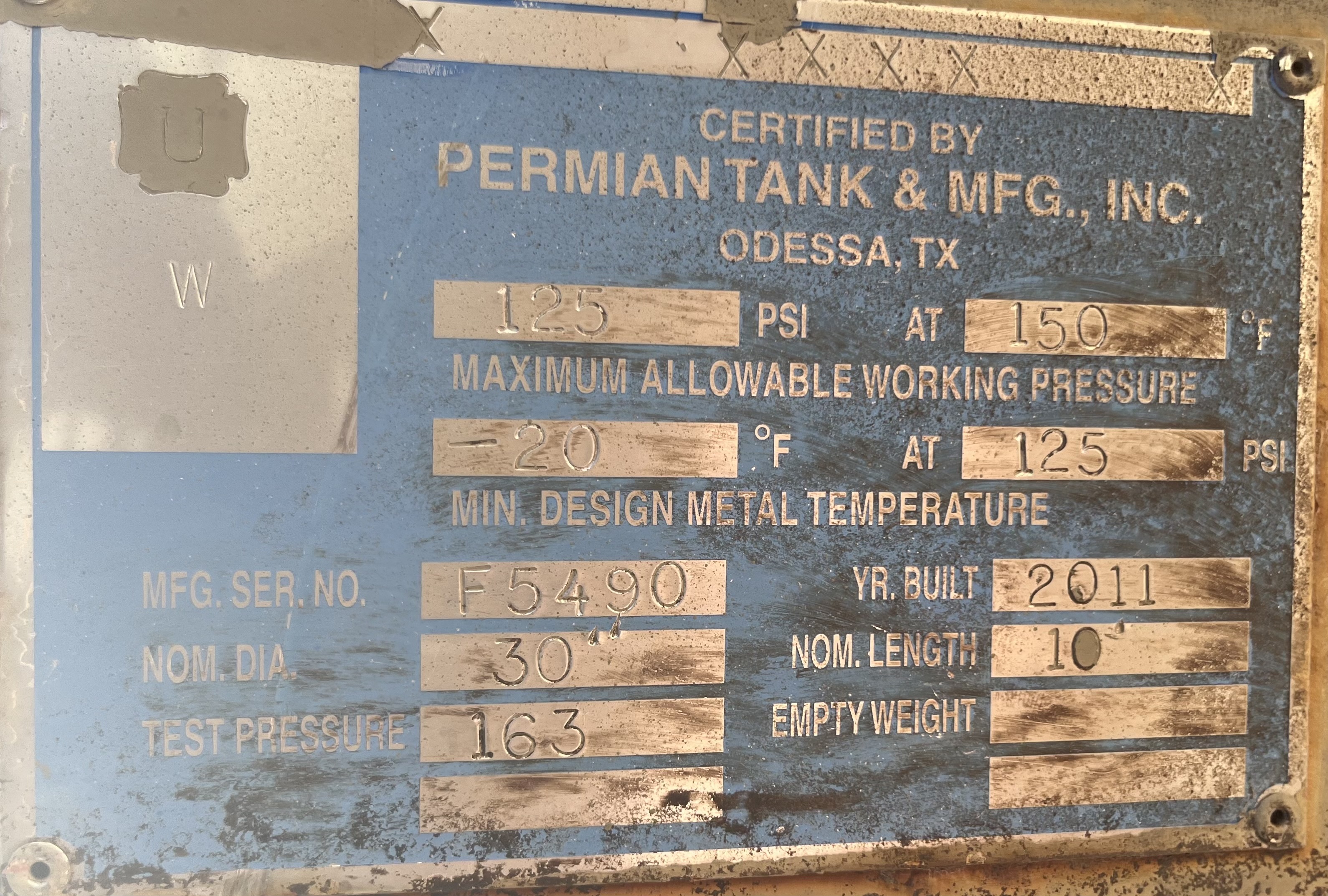 Used Separator, Vertical, 2P, 30"x10', 125#