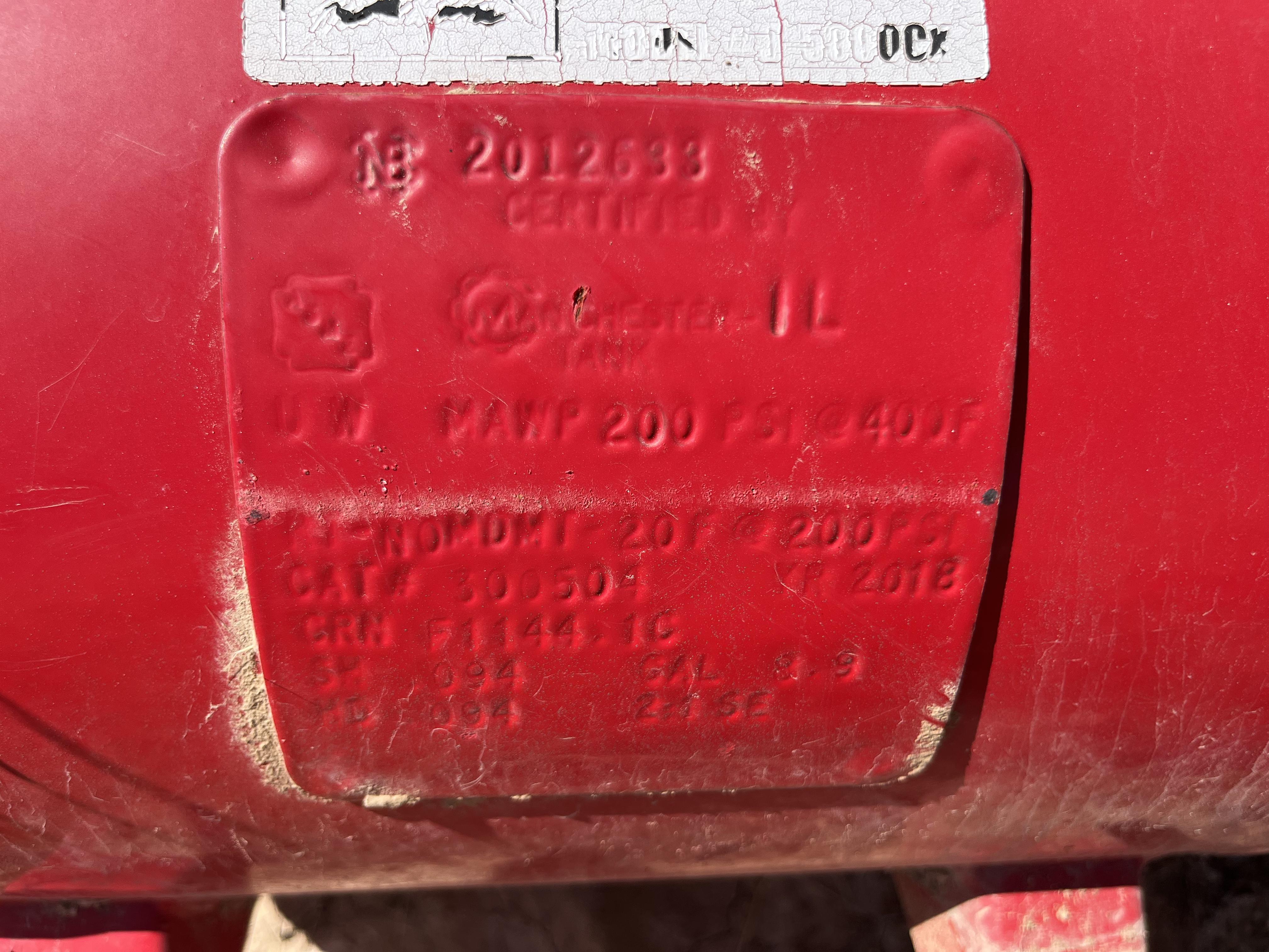 Used Blowcase, Horizontal, 8.9 gal, 200#