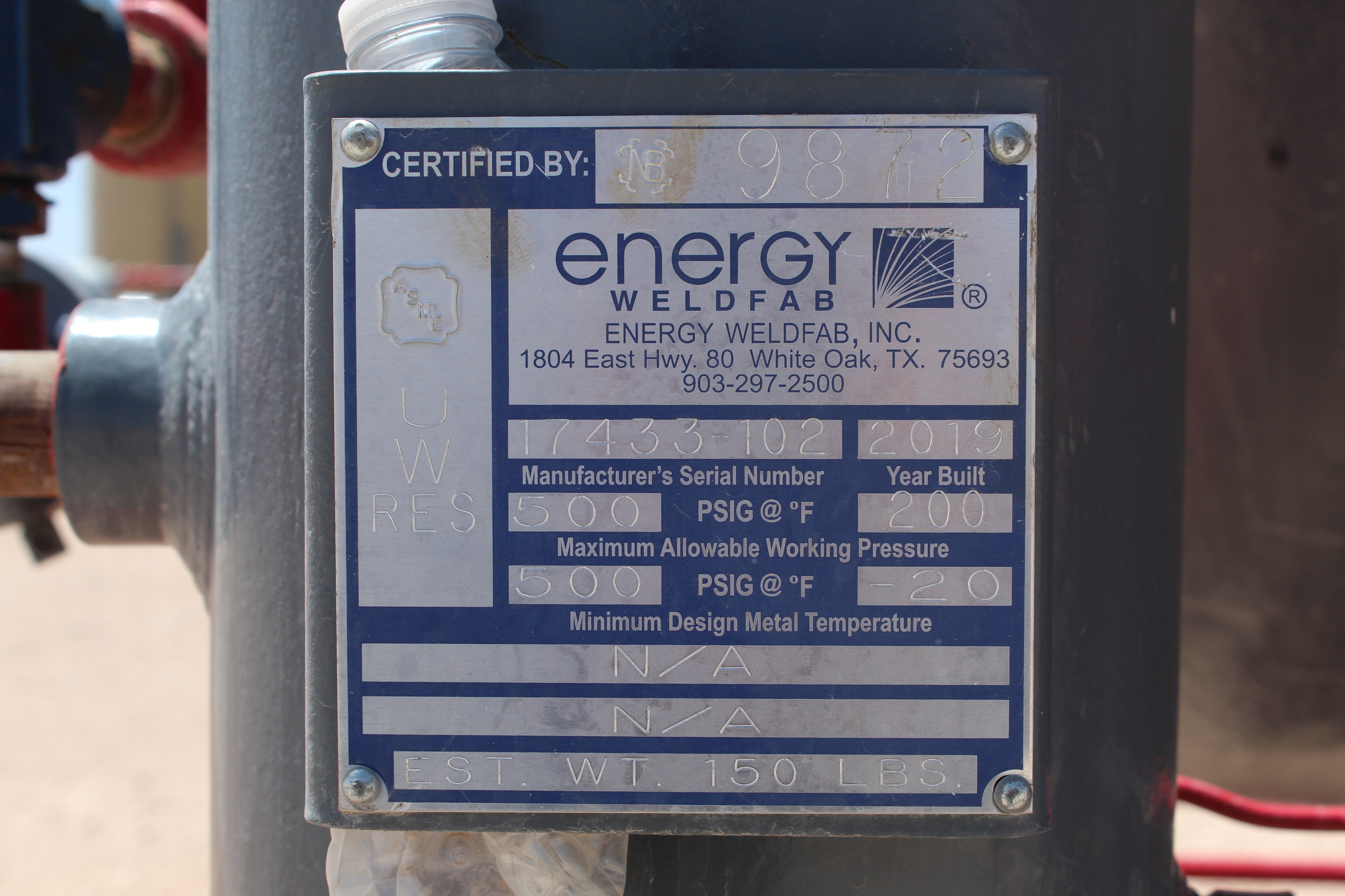 Used Separator, Horizontal, 4P, 72"x20', 500#