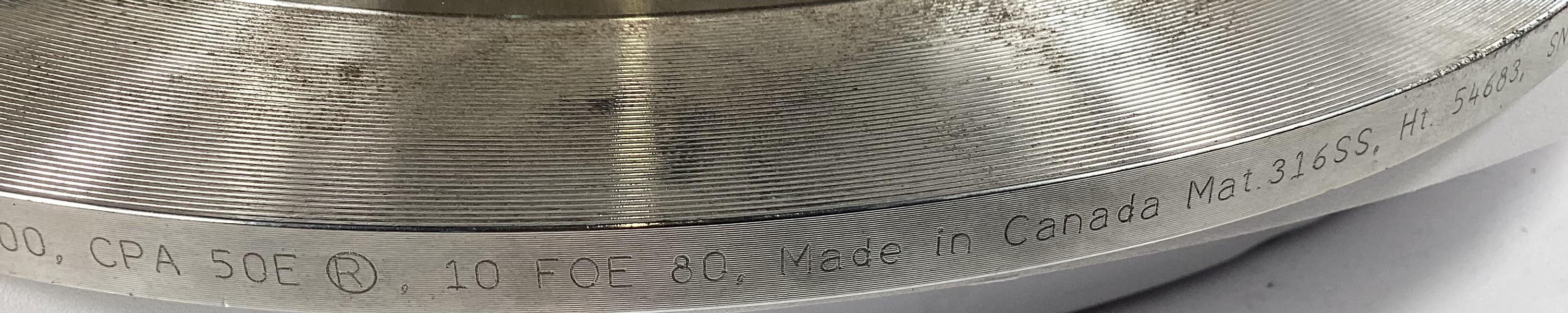 Flow Conditioner, 10", RF150-2500, SS, SCH80