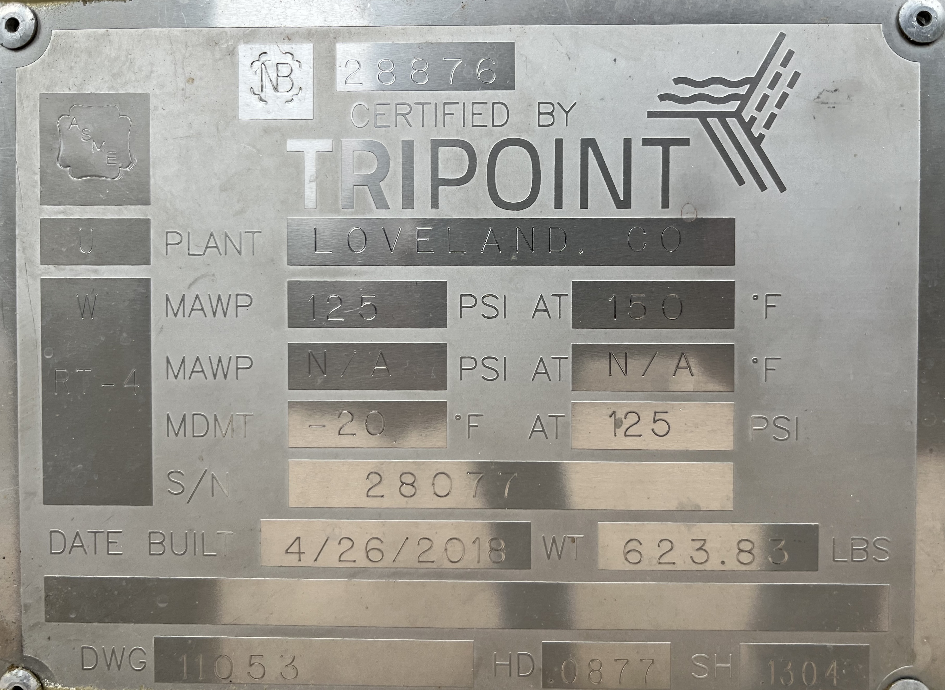 Used Flare Knockout, 24"x6', 125#