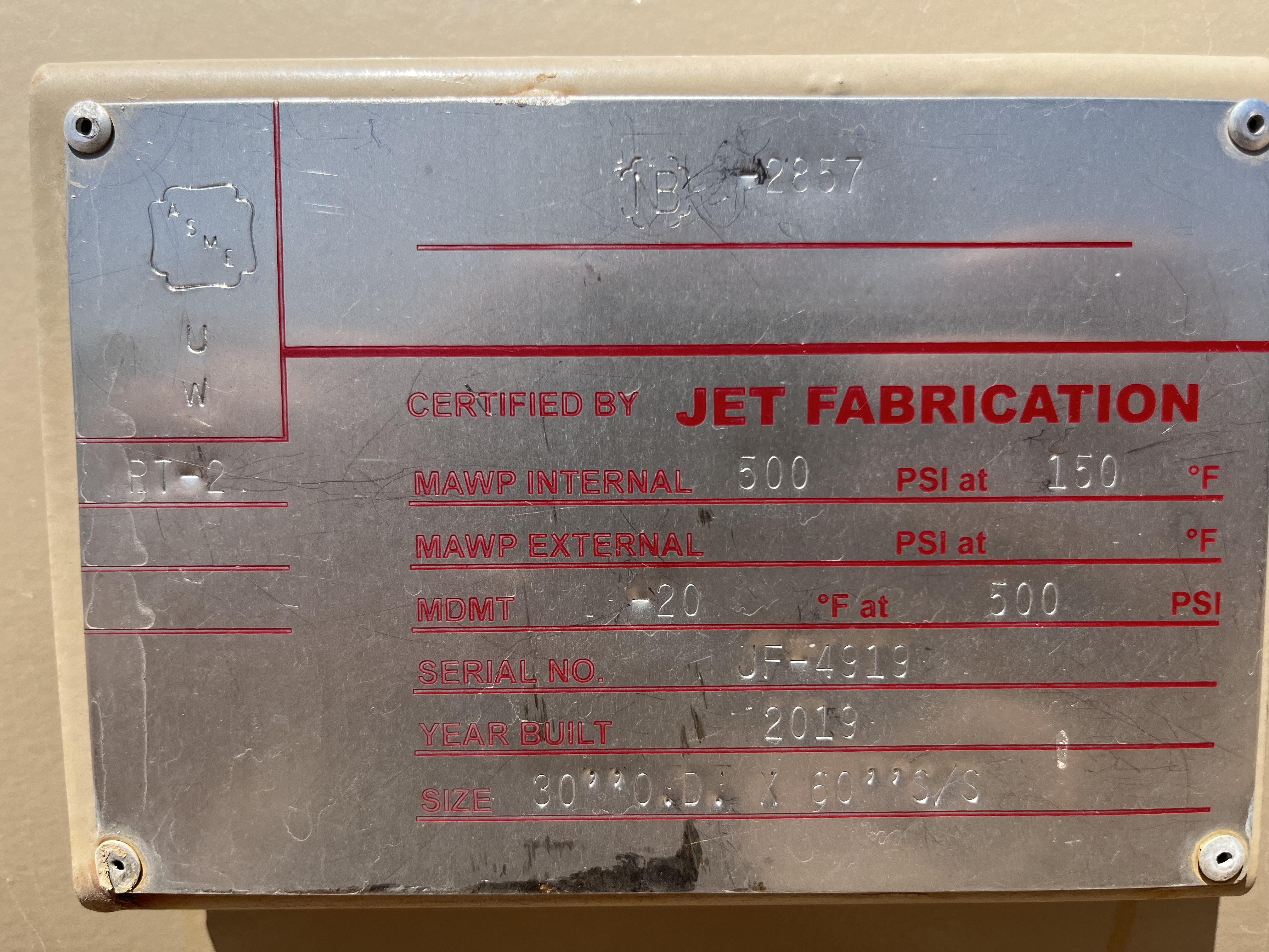 Used Separator, Horizontal, 2P, 30"x5', 500#