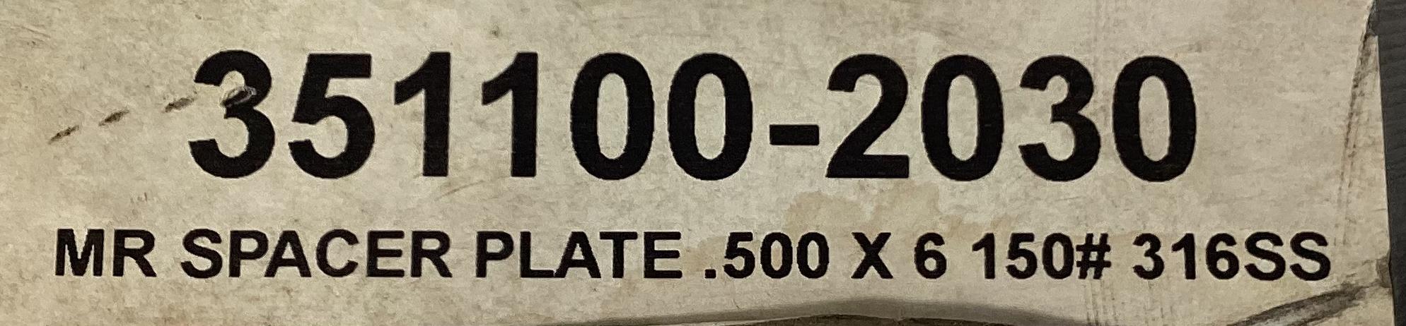 Paddle Spacer, 6" 150#