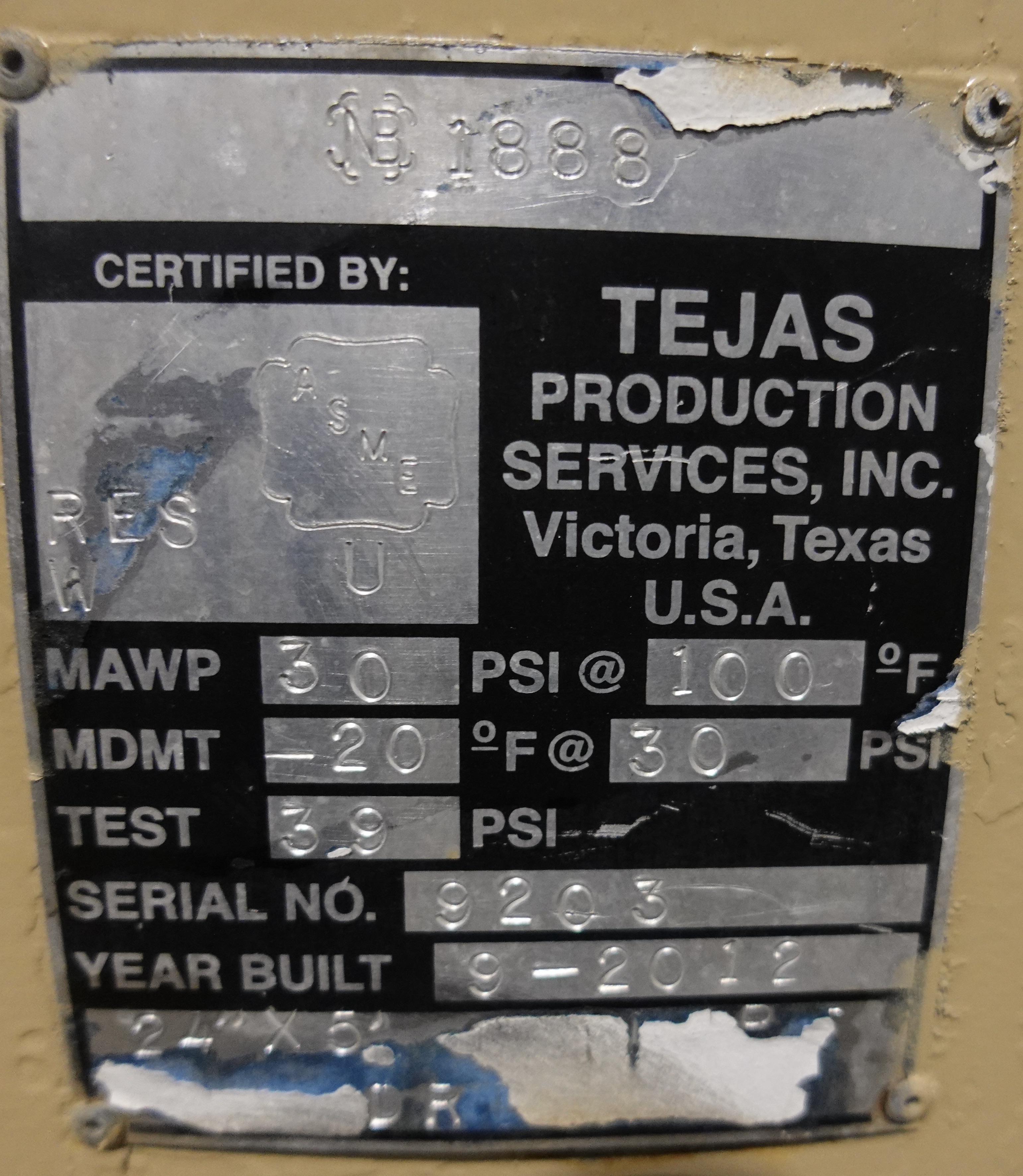 Used Flare Knockout, 24"x5', 30#