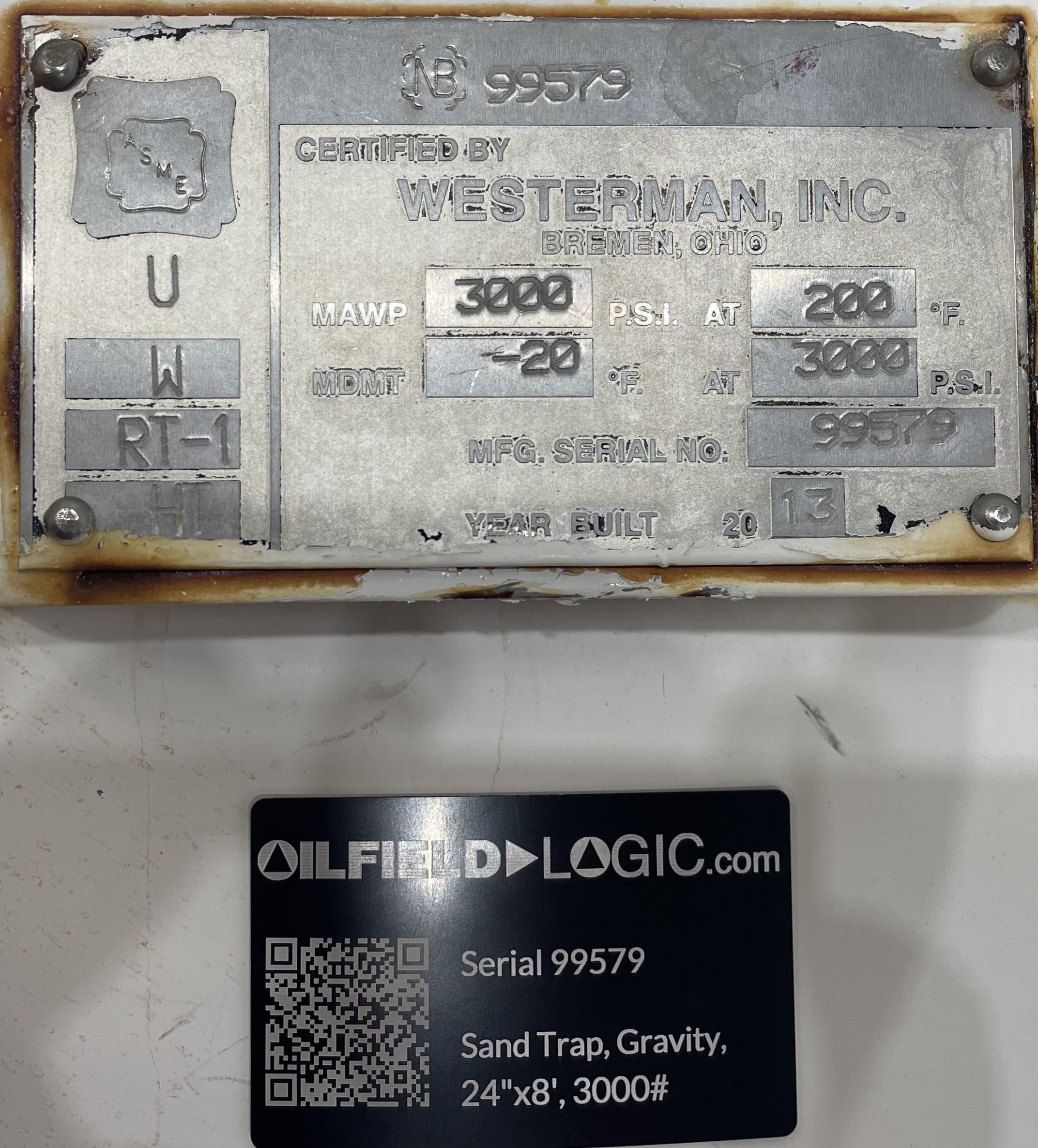 Used Sand Trap, Gravity, 24"x8', 3000#