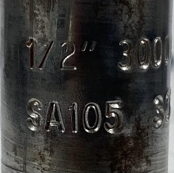 Coupling, W/THD, 1/2" x 4", 3M, SA105