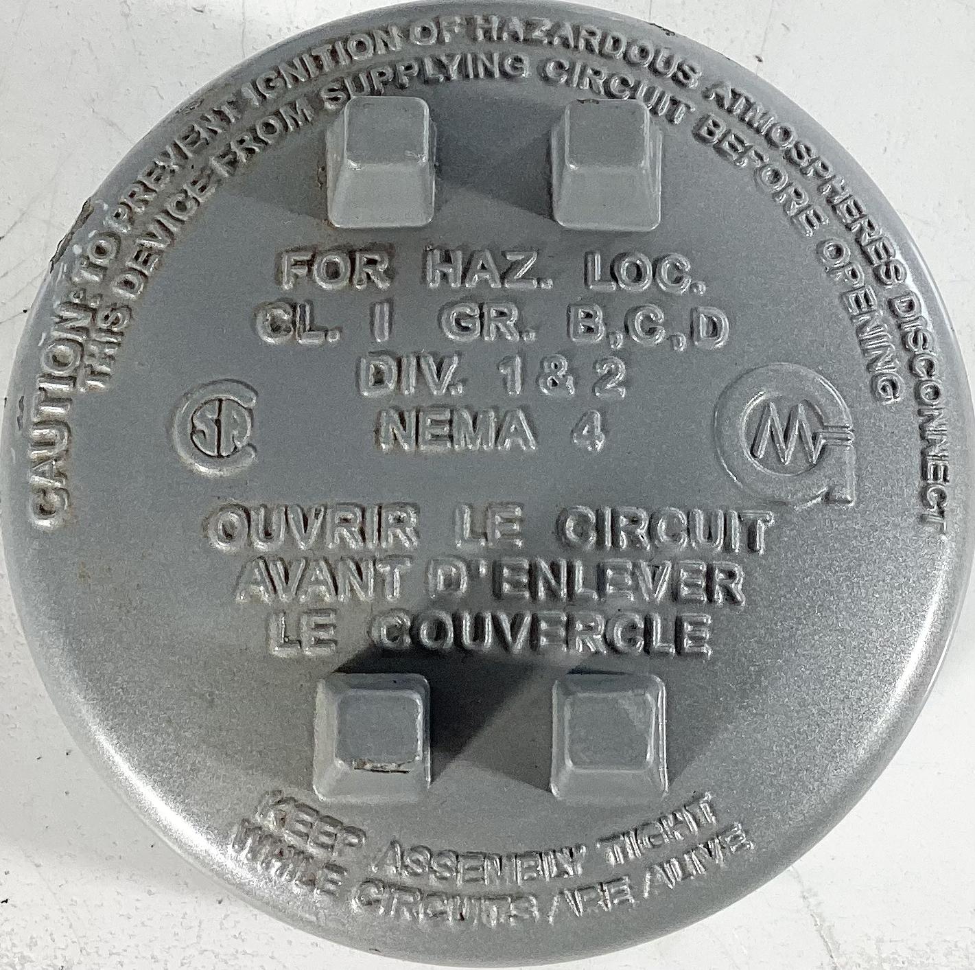 Hazardous Location Conduit Cover, 3/4" FNPT 