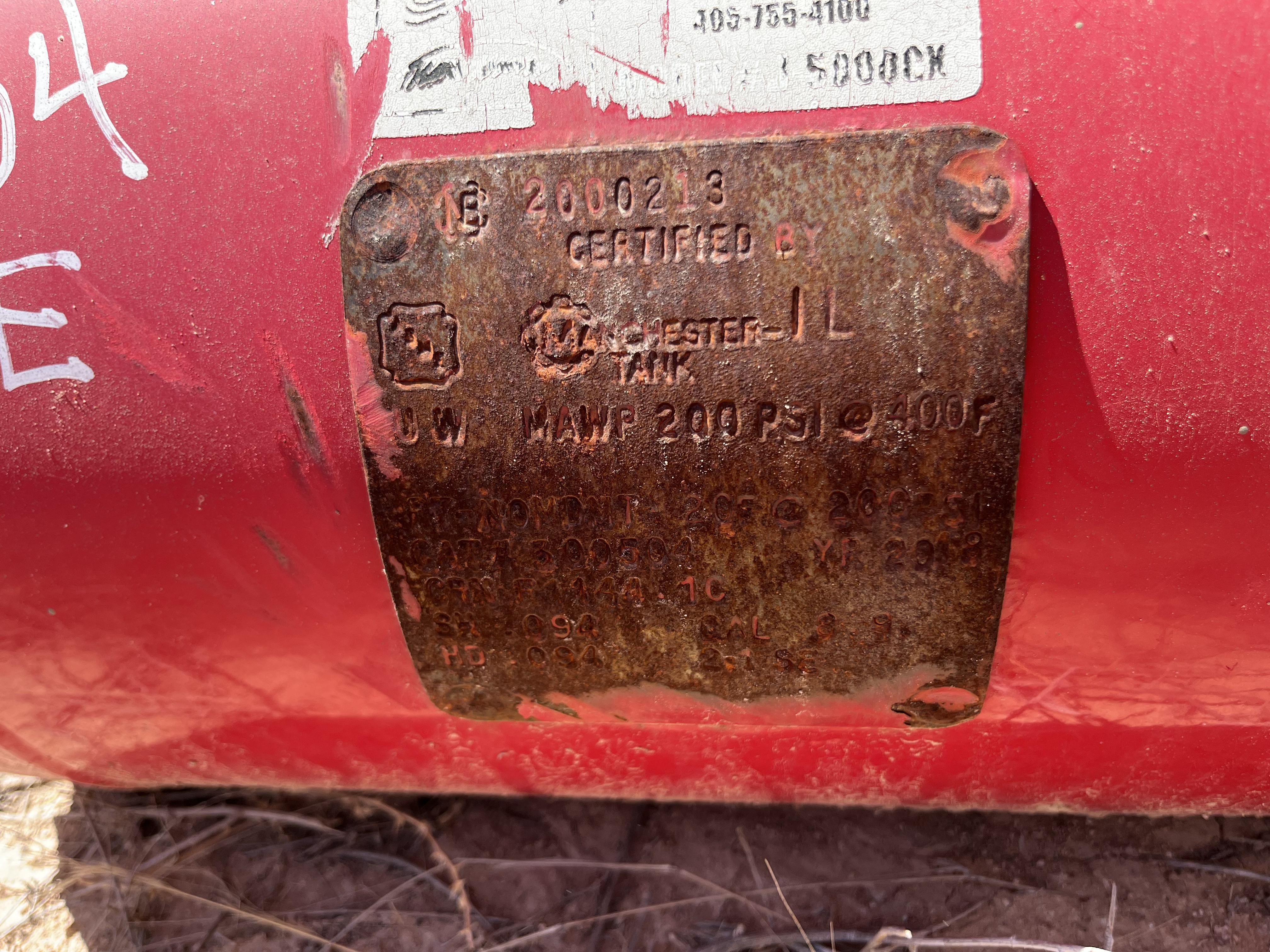 Used Blowcase, Horizontal, 8.9 gal, 200#