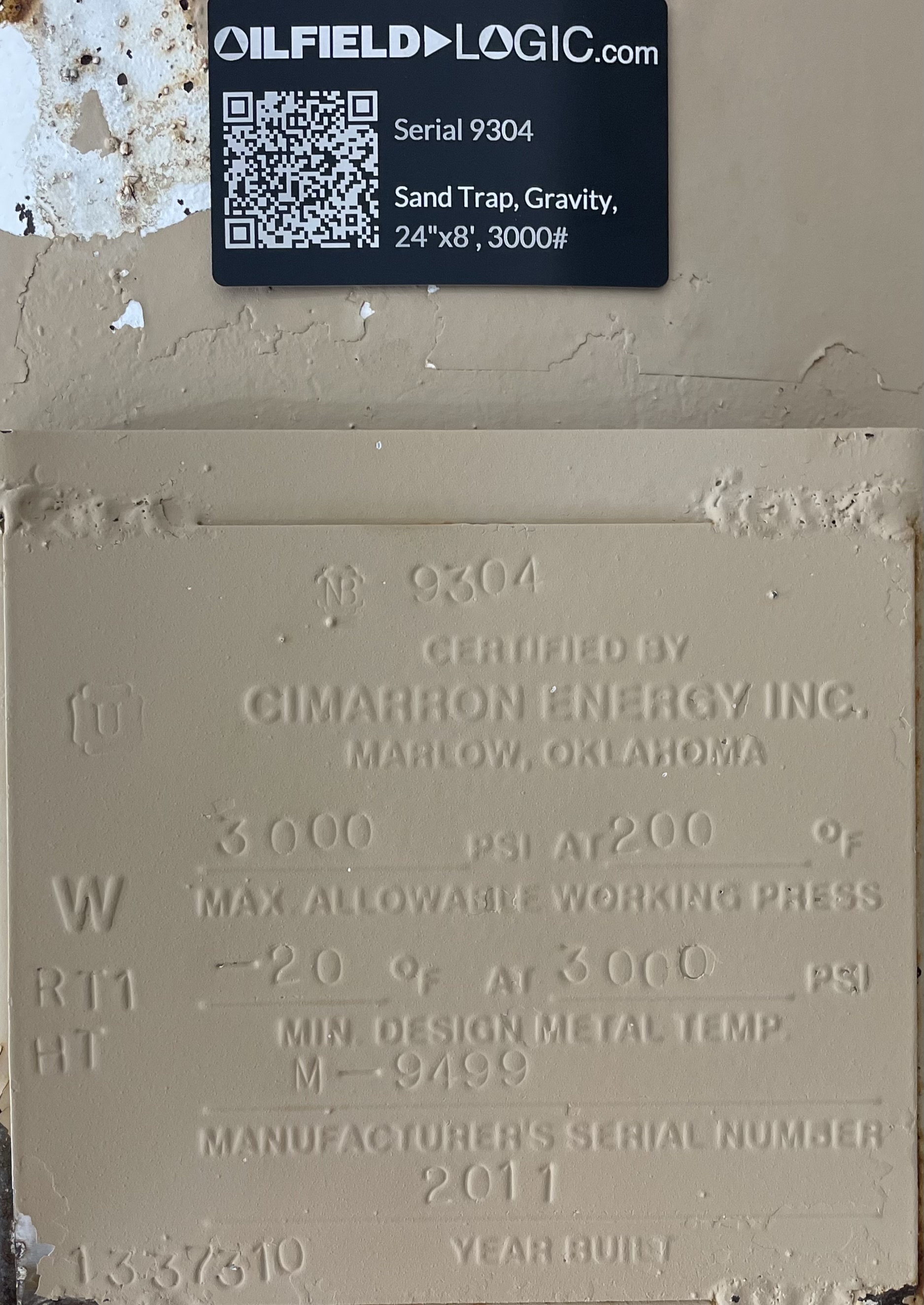 Used Sand Trap, Gravity, 24"x8', 3000#