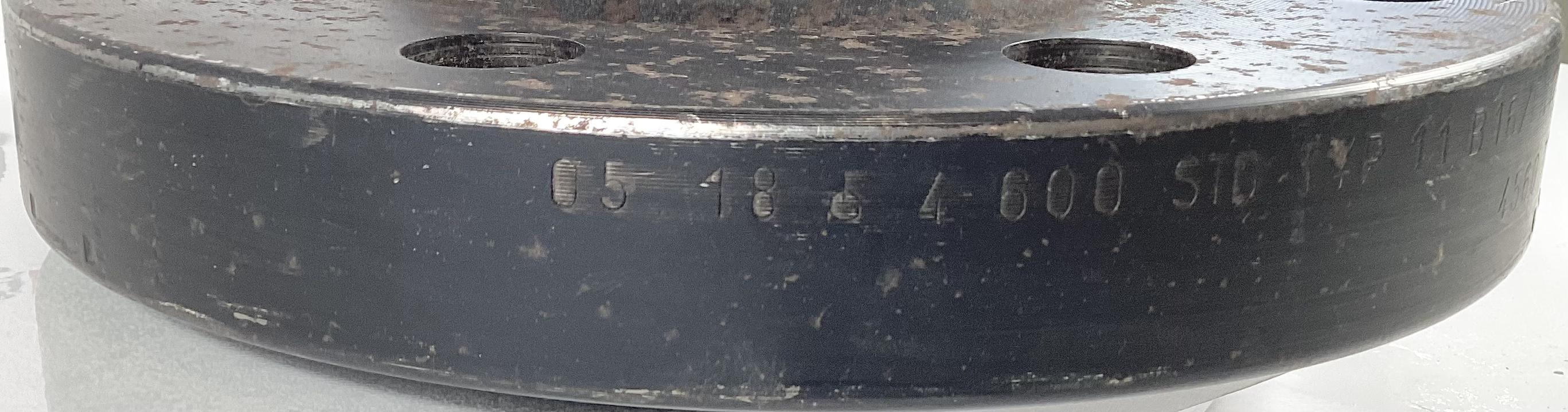 Flange, Pipe, 4", RFWN, 600, STD