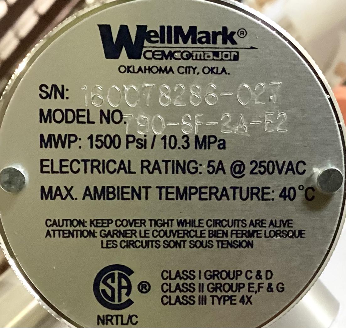 Switch, Level, Electric, 2", 1500#