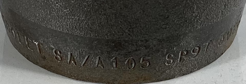 Threadolet, WxTHD, 36"-12"x1", FNPT, 3M , SA105