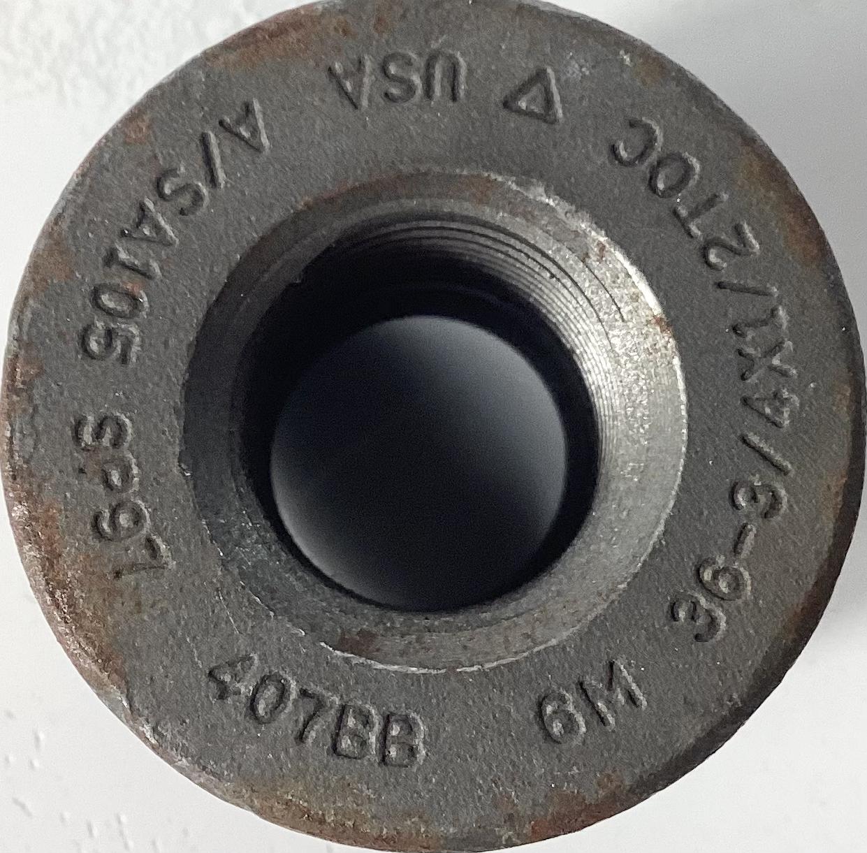 Threadolet, WxTHD, 36"-3/4"x1/2", FNPT, 6M , SA105