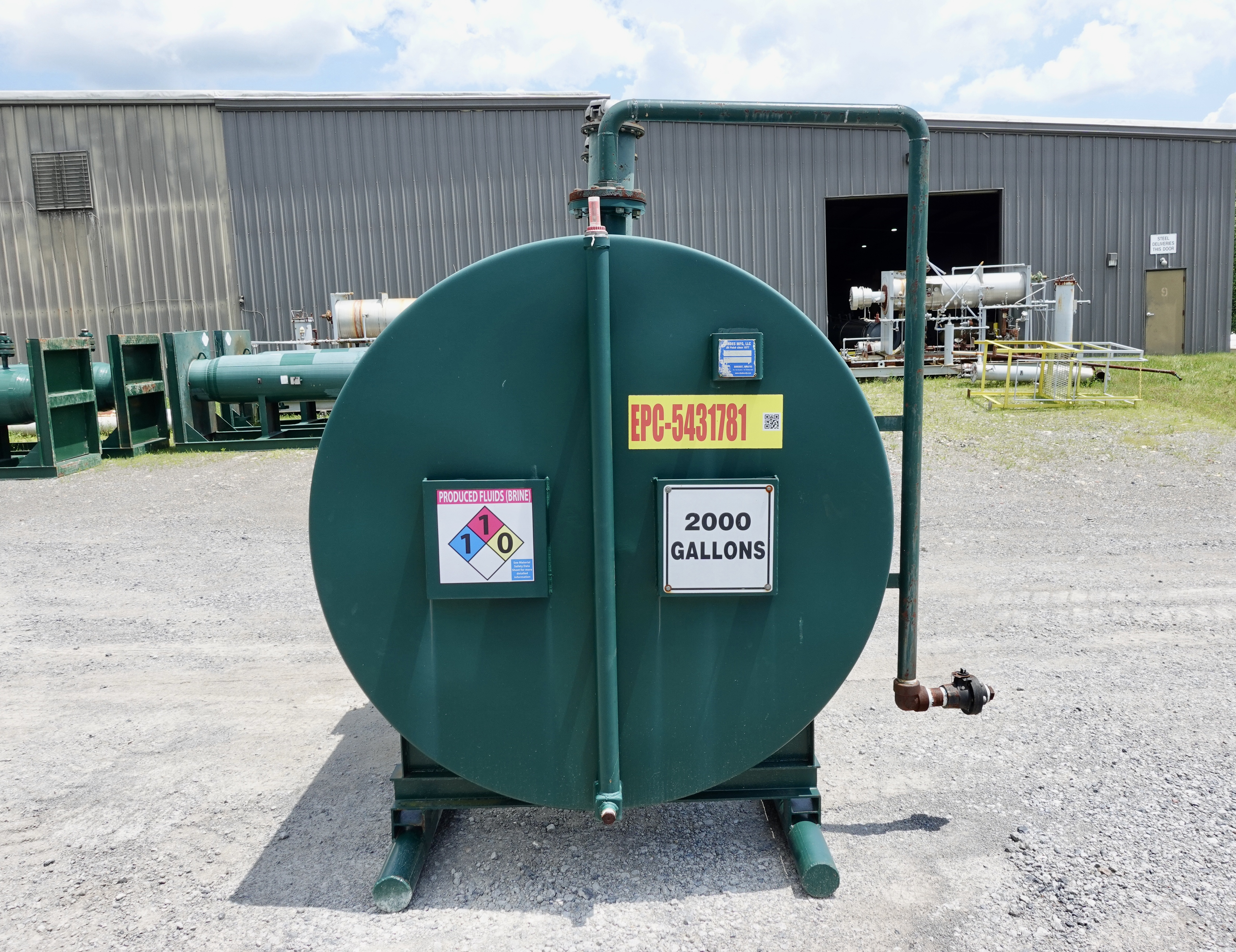 Used Storage Tank, 65"x12', 2000 gal