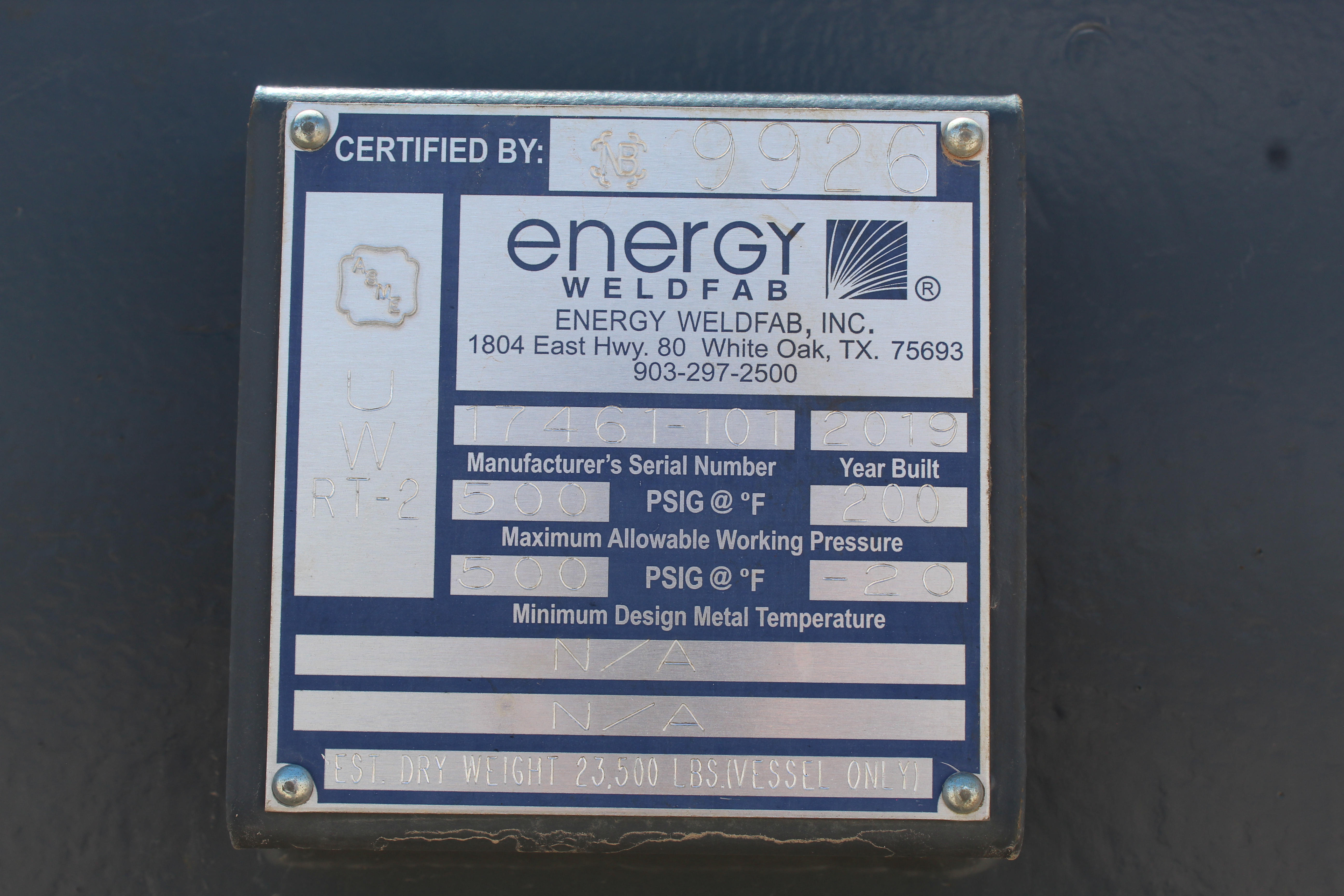 Used Separator, Horizontal, 4P, 72"x20', 500#