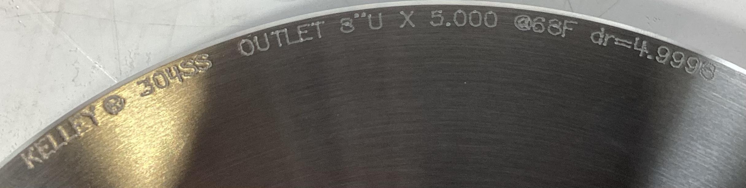 Orifice, Plate, 8", 5.0000", Kelley, RF150-2500, SS