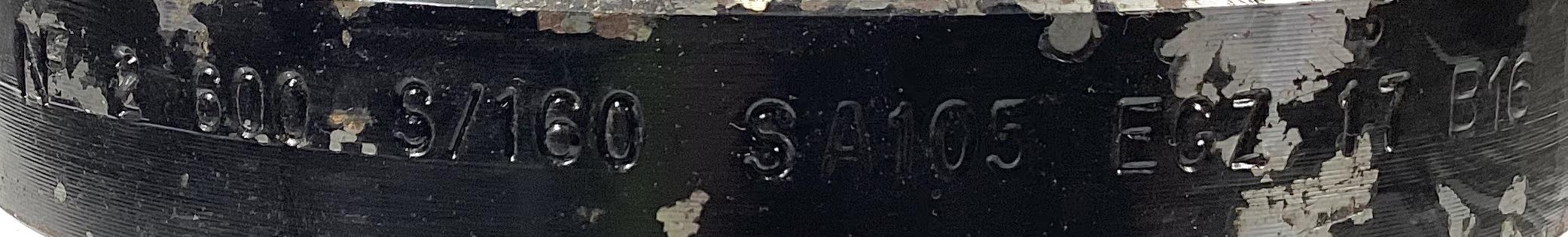 Flange, Pipe, 2", RFWN, 600, SCH160