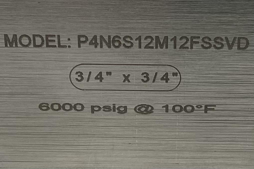 Valve, Needle, MxF, 3/4"x3/4", 6000#