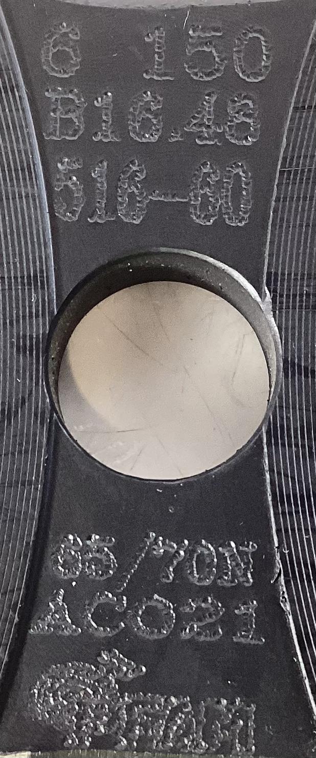 Spectacle Blind, 6" 150#