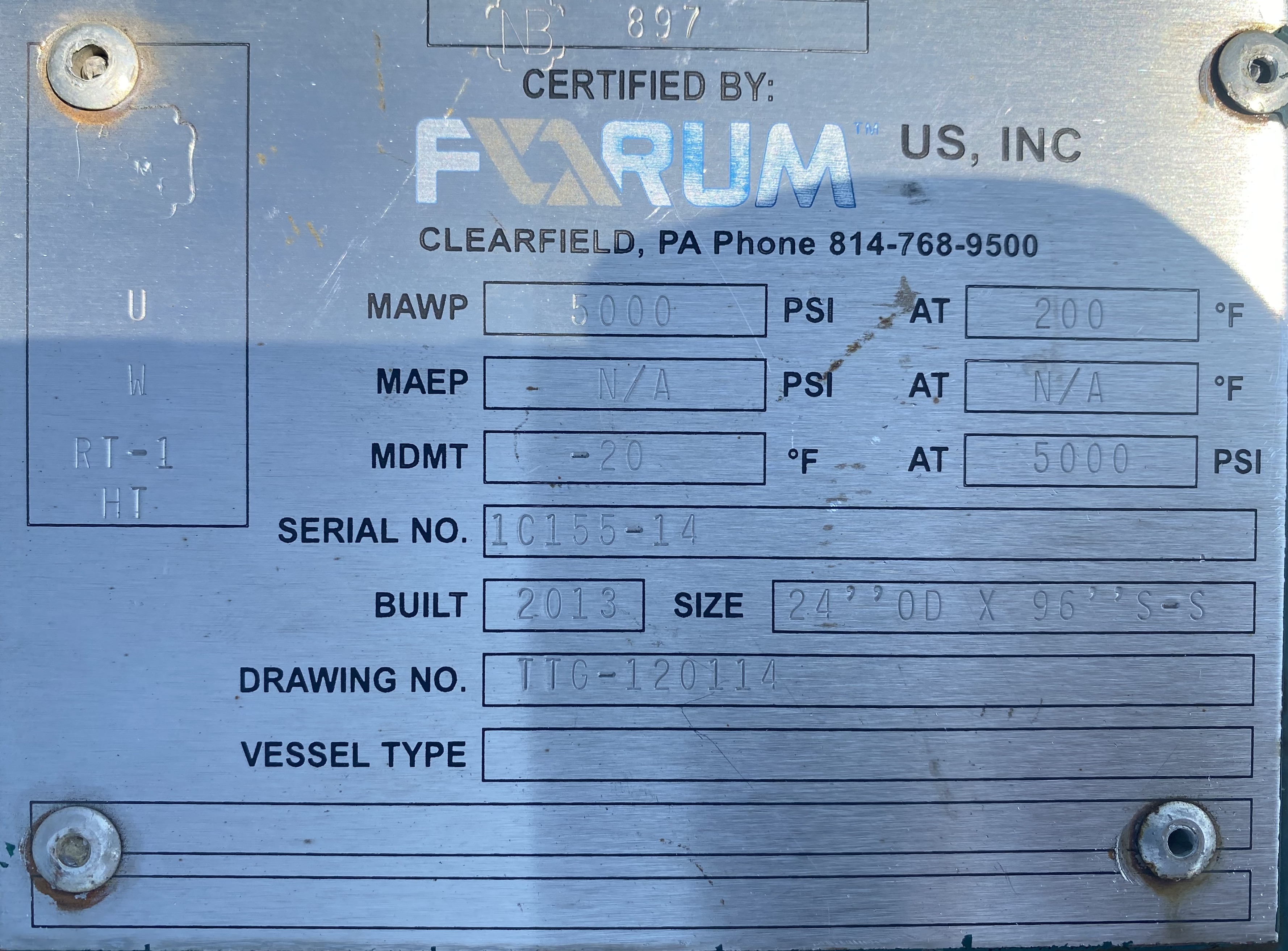 Used Sand Trap, Gravity, 24"x8', 5000#