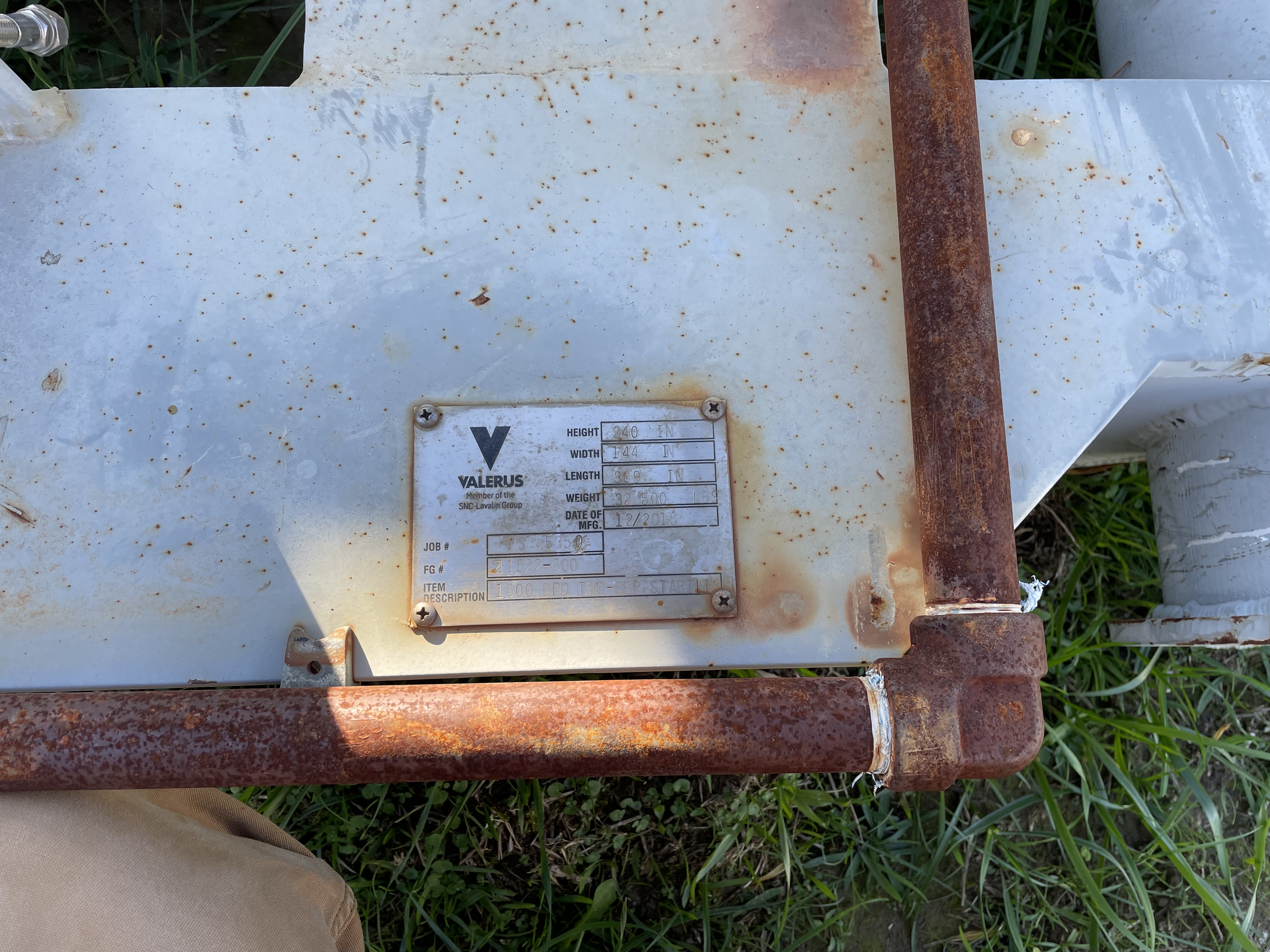 Used Stabilizer, 1500 bpd