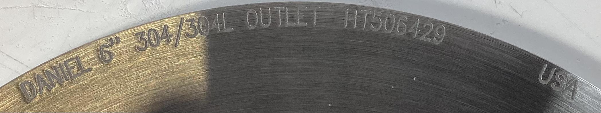 Orifice, Plate, 6", 2.0000", Daniel , RF150-2500, SS