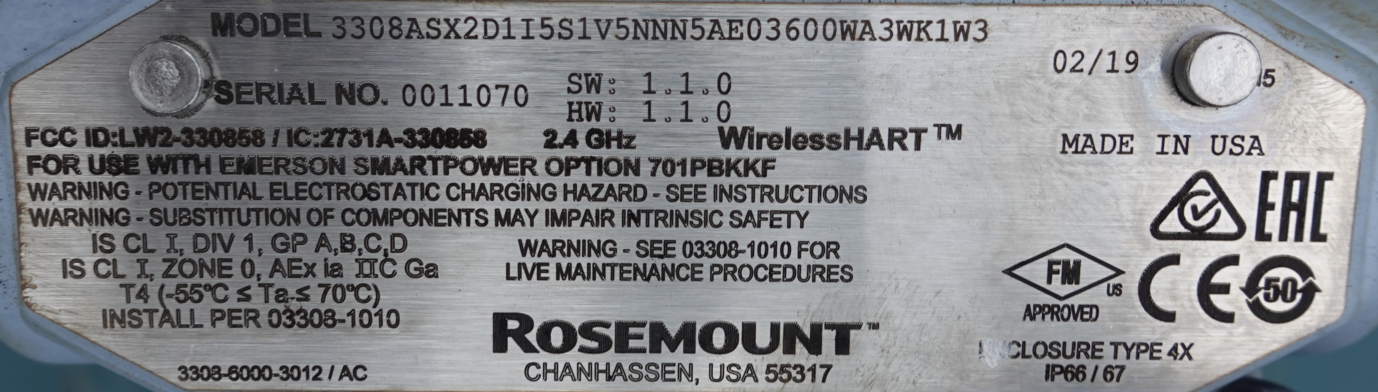 Used Storage Tank, 65"x12', 2000 gal