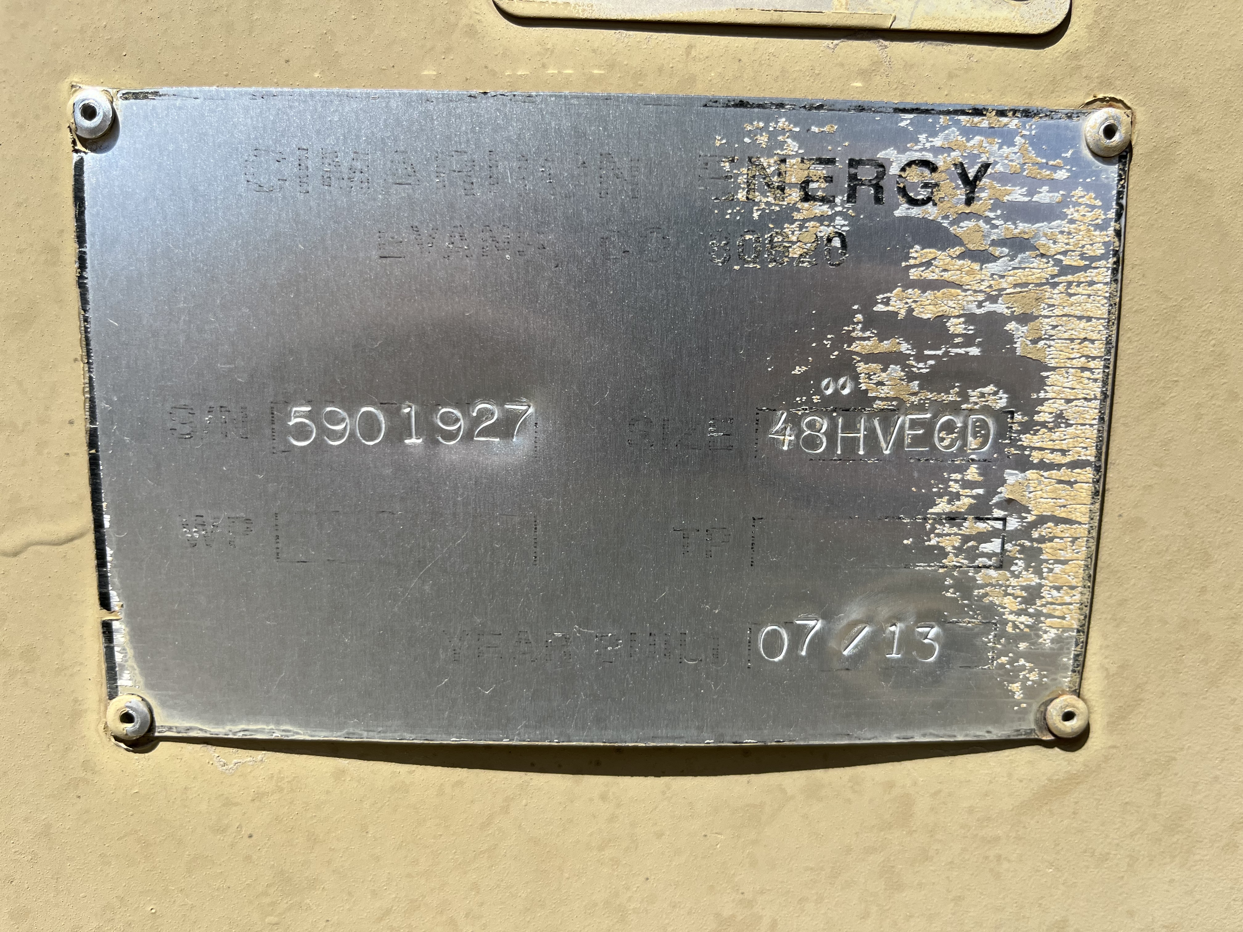 Used Combustor, 48", 11.7 MMBtu/hr