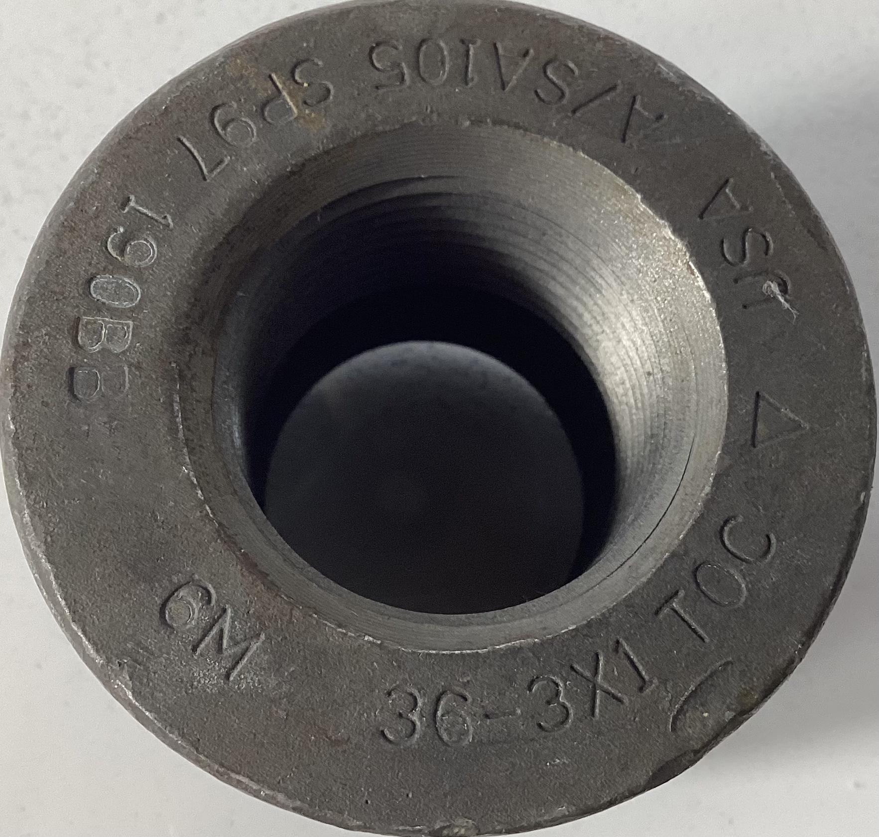 Threadolet, WxTHD, 36"-3"x1", FNPT, 6M , SA105