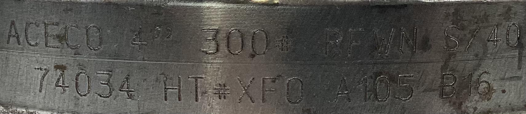 Flange, Pipe, 4", RFWN, 300, XH