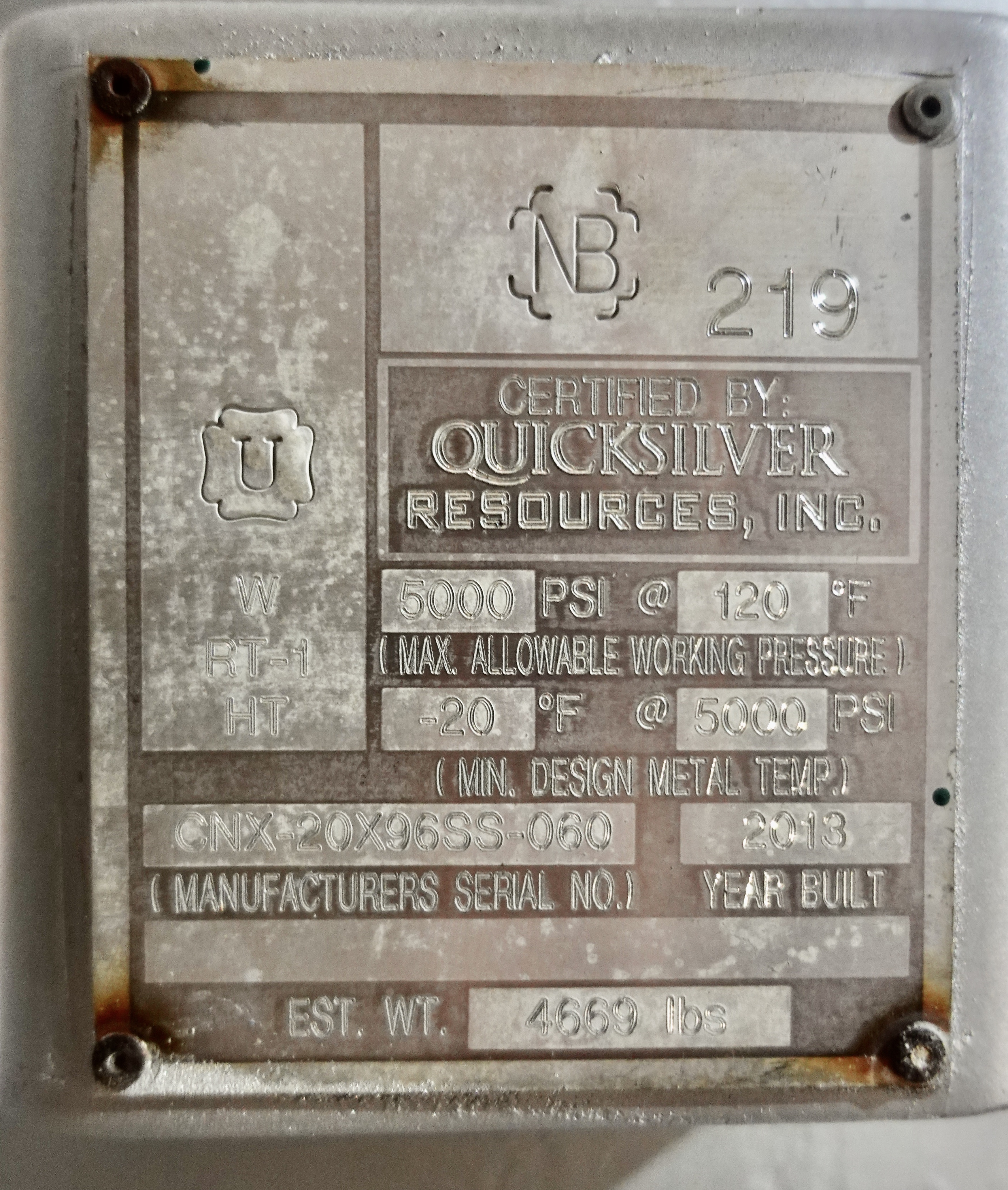 Refurbished Sand Trap, Gravity, 20"x8', 5000#