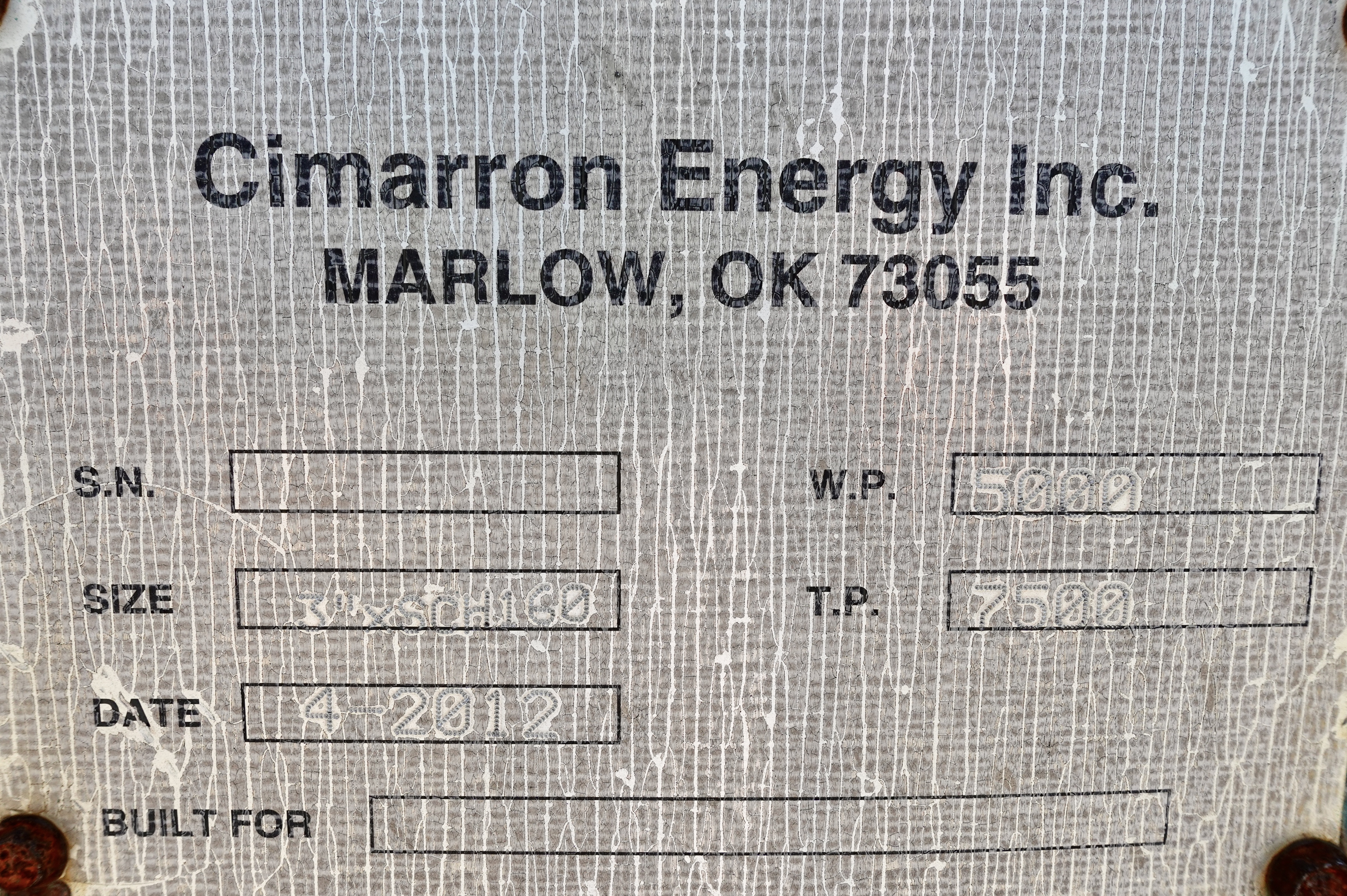 Used Line Heater, 1 mmbtu, 3", 5000#