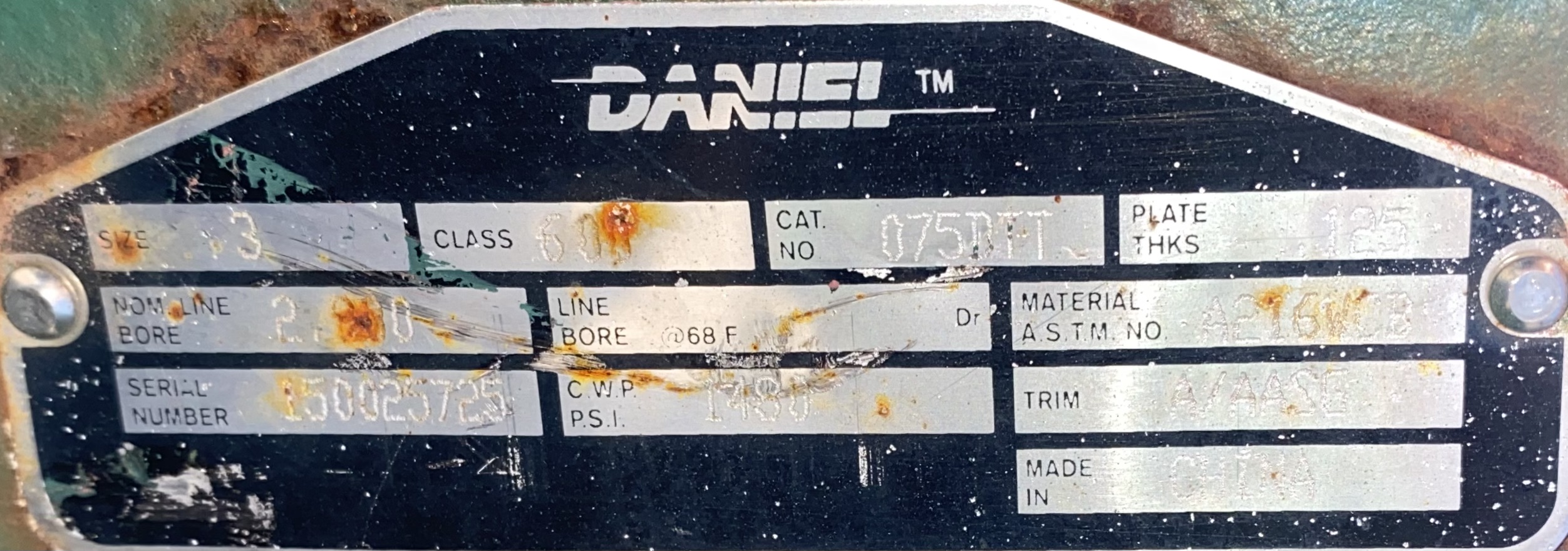 Meter Run, 3", 1480#