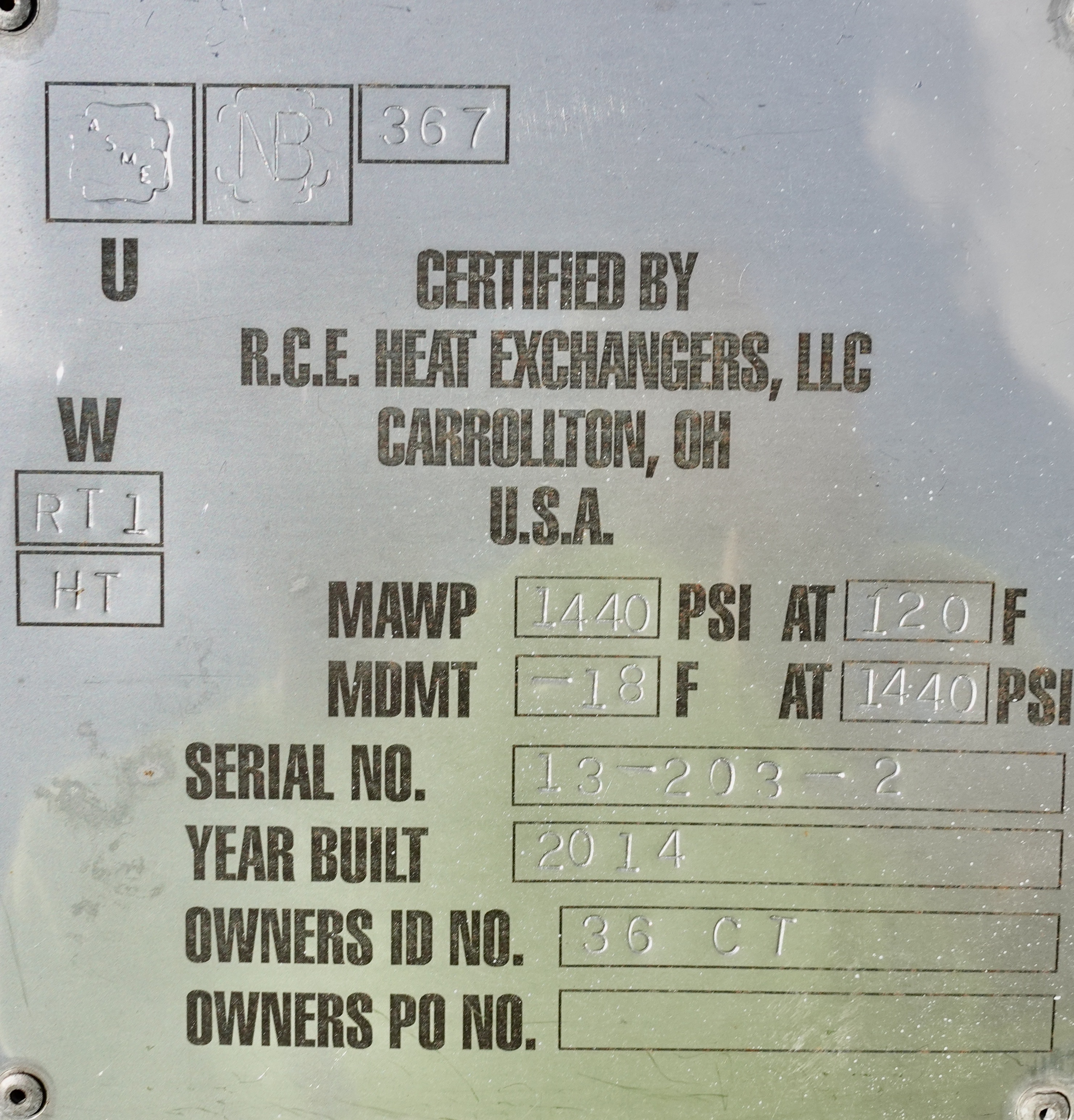 Used Tower, Glycol, Structured Packing, 38"x21'6", 1440#