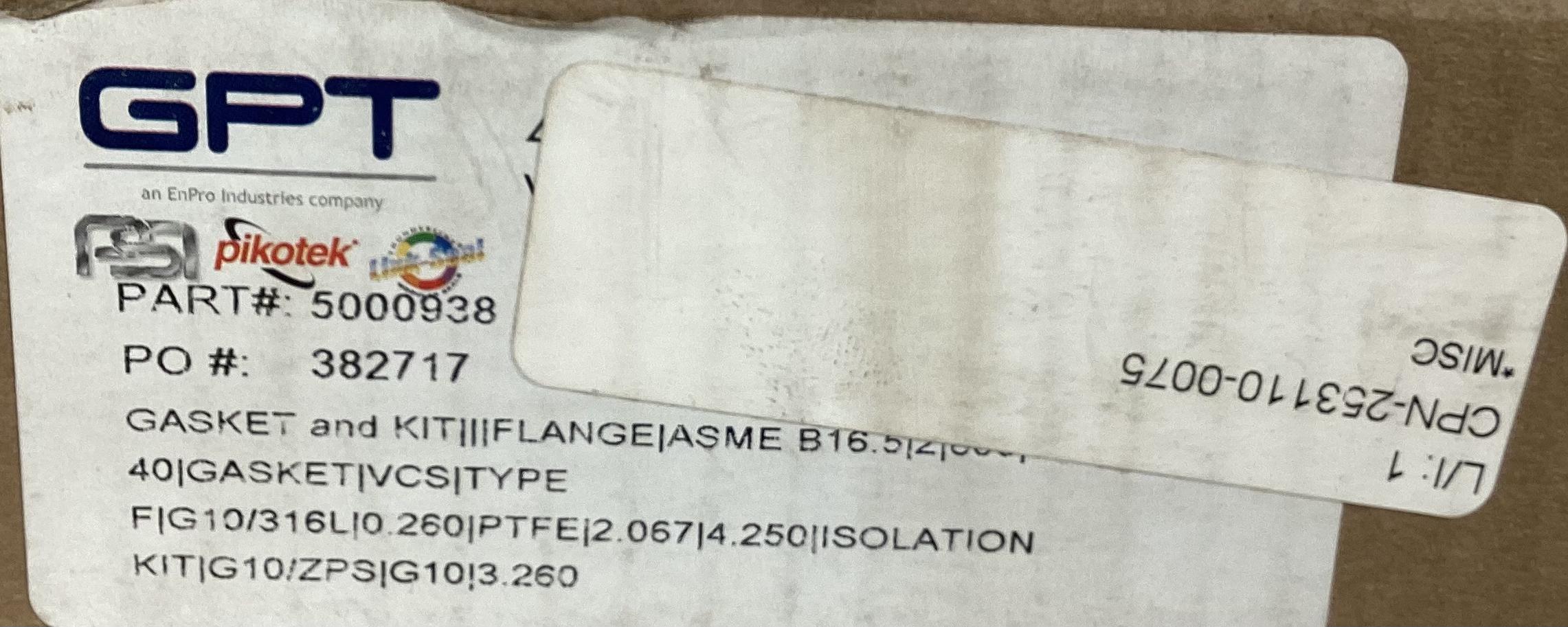 Insulation Kit, Gasket & Flange, 2" 600#