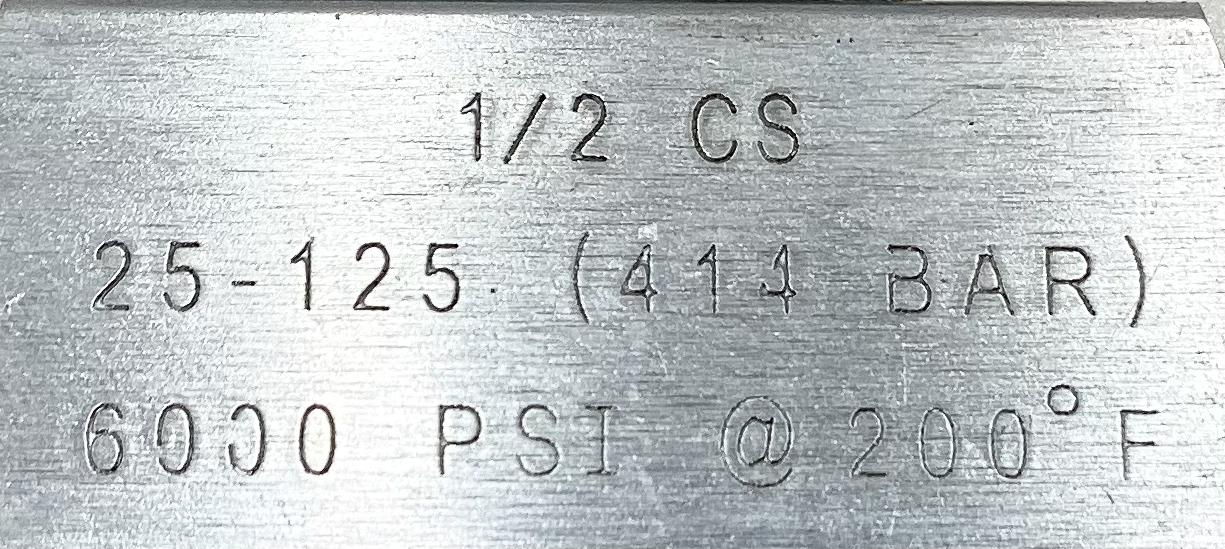 Valve, Needle, MxF, 1/2", 6000#