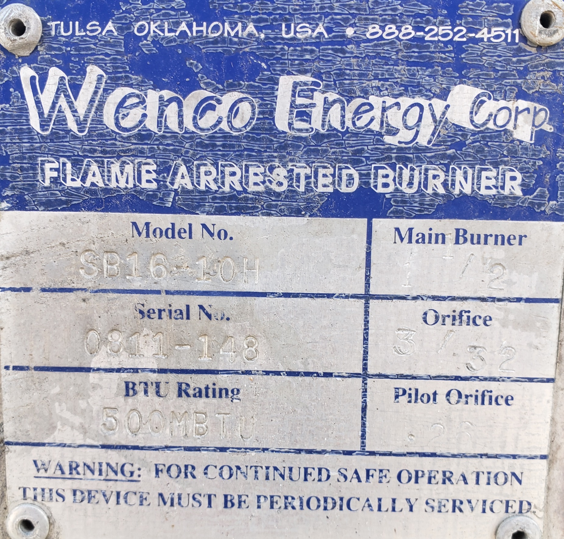 Used GPU, Single, 30"x8', 1000, 500 mbtu