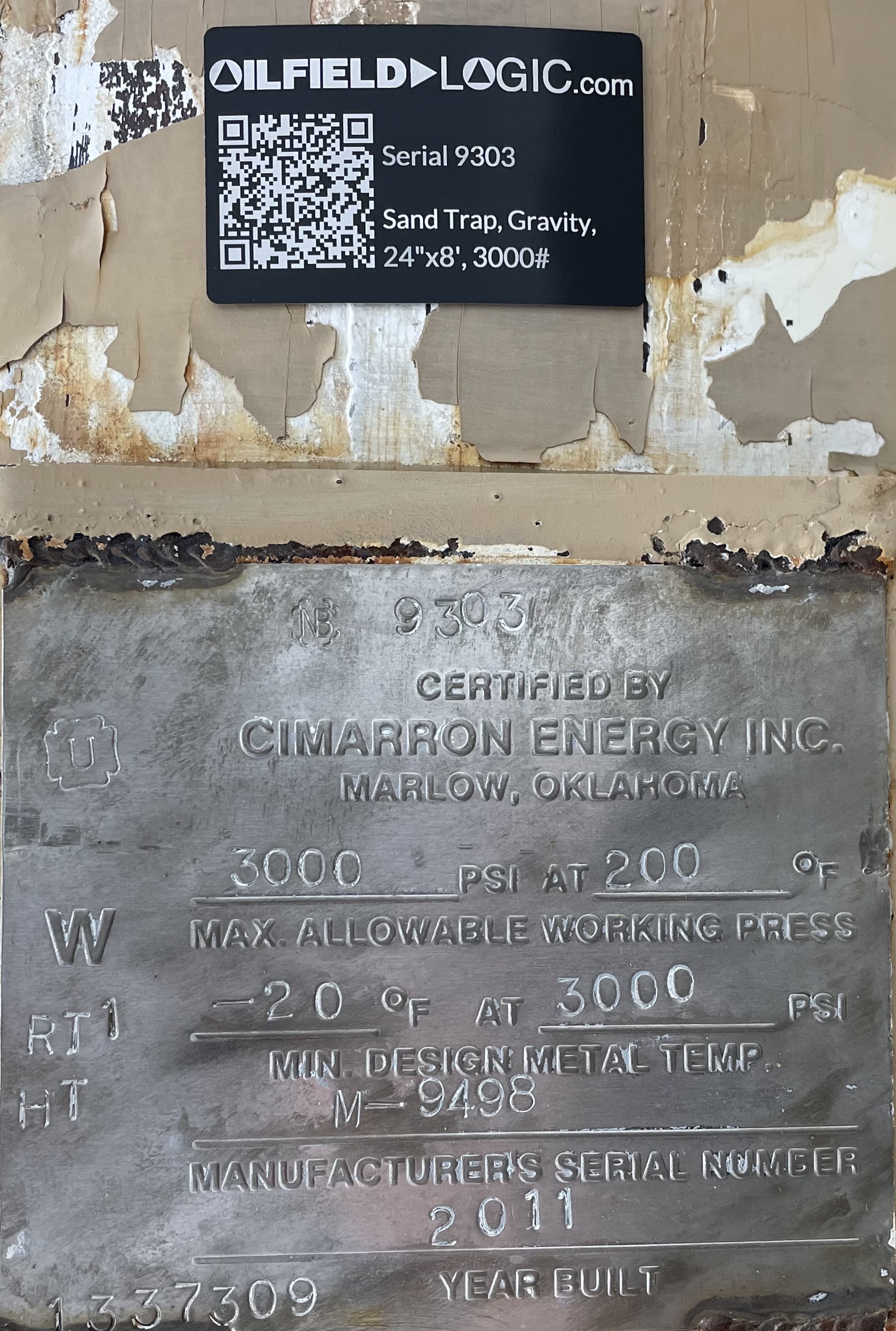 Used Sand Trap, Gravity, 24"x8', 3000#