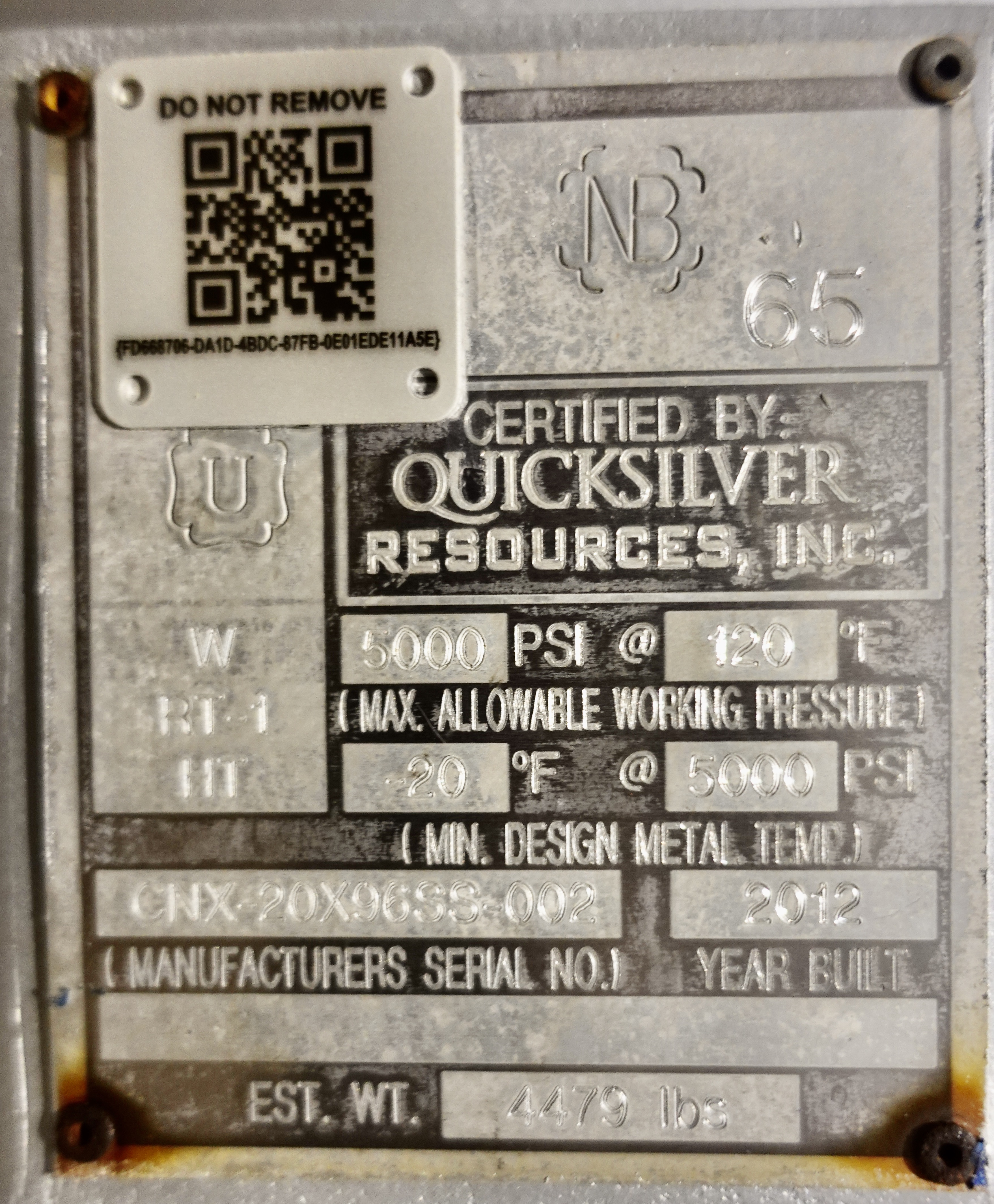 Refurbished Sand Trap, Gravity, 20"x8', 5000#